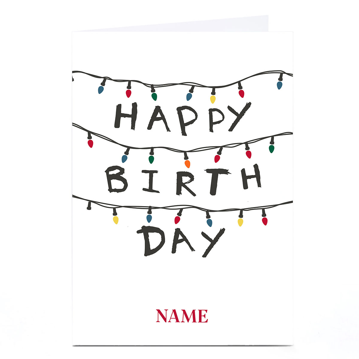 Photo Birthday Card - Happy Birthday with Name