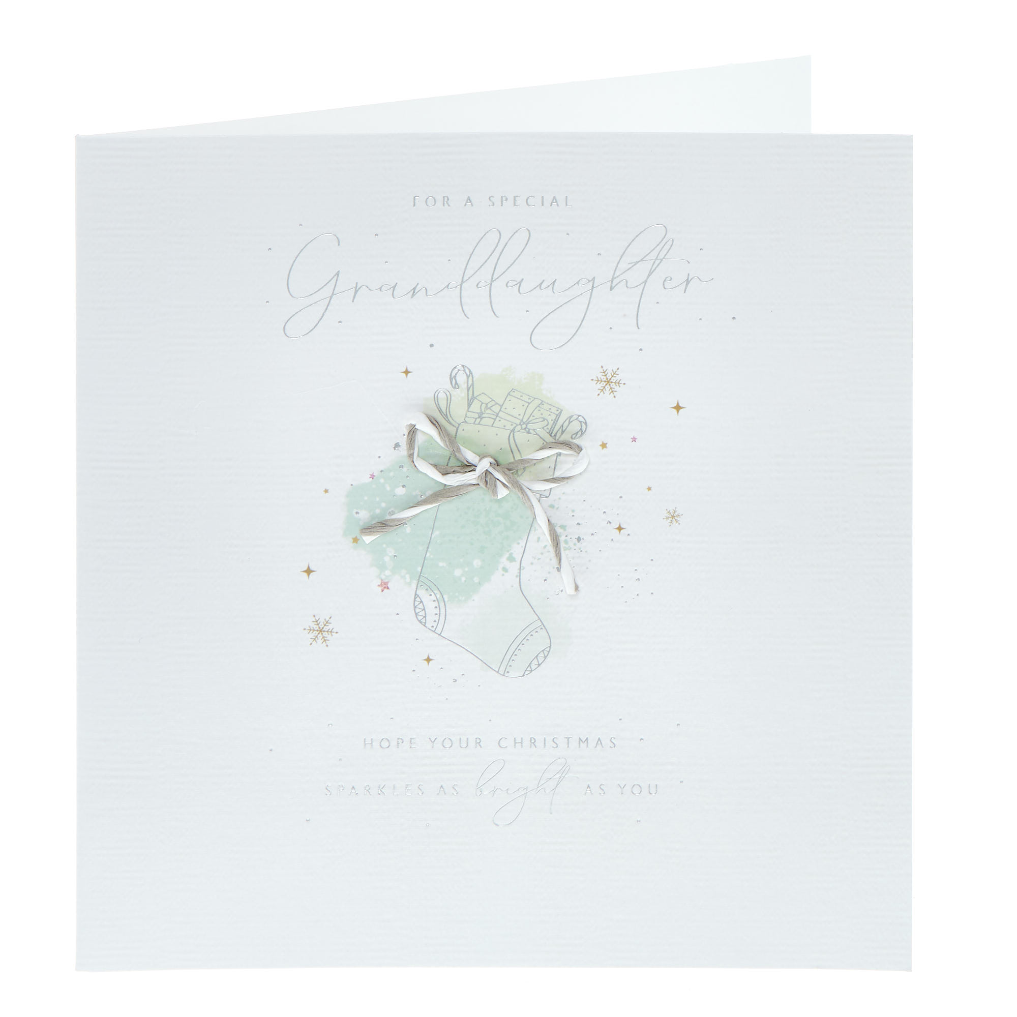 Granddaughter Sparkles As Bright Christmas Card