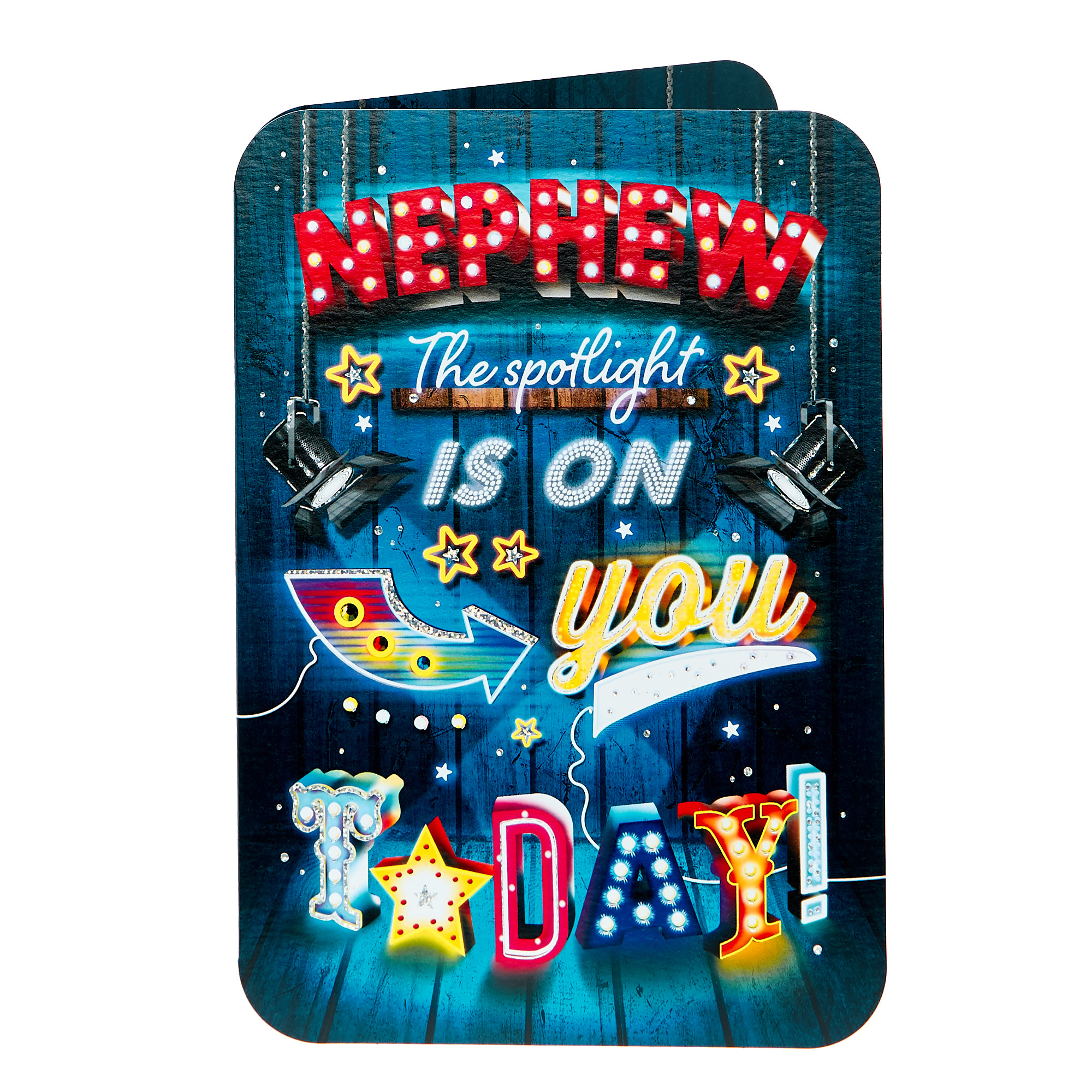 Birthday Card - Nephew, Spotlight