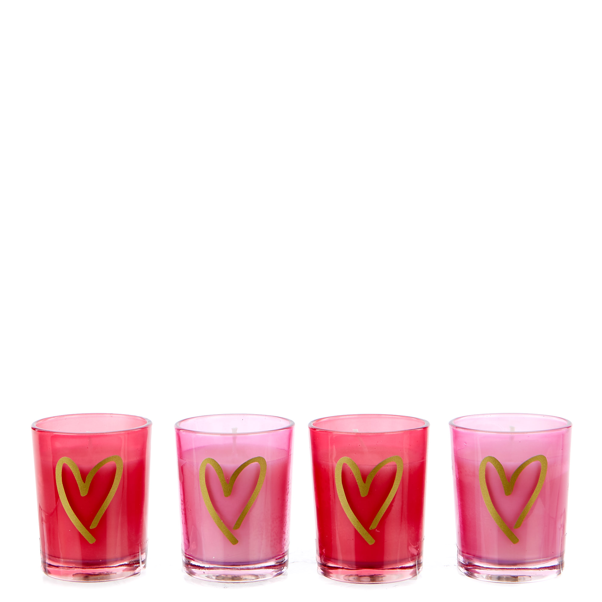 Valentine's Day Scented Candles - Set Of 4