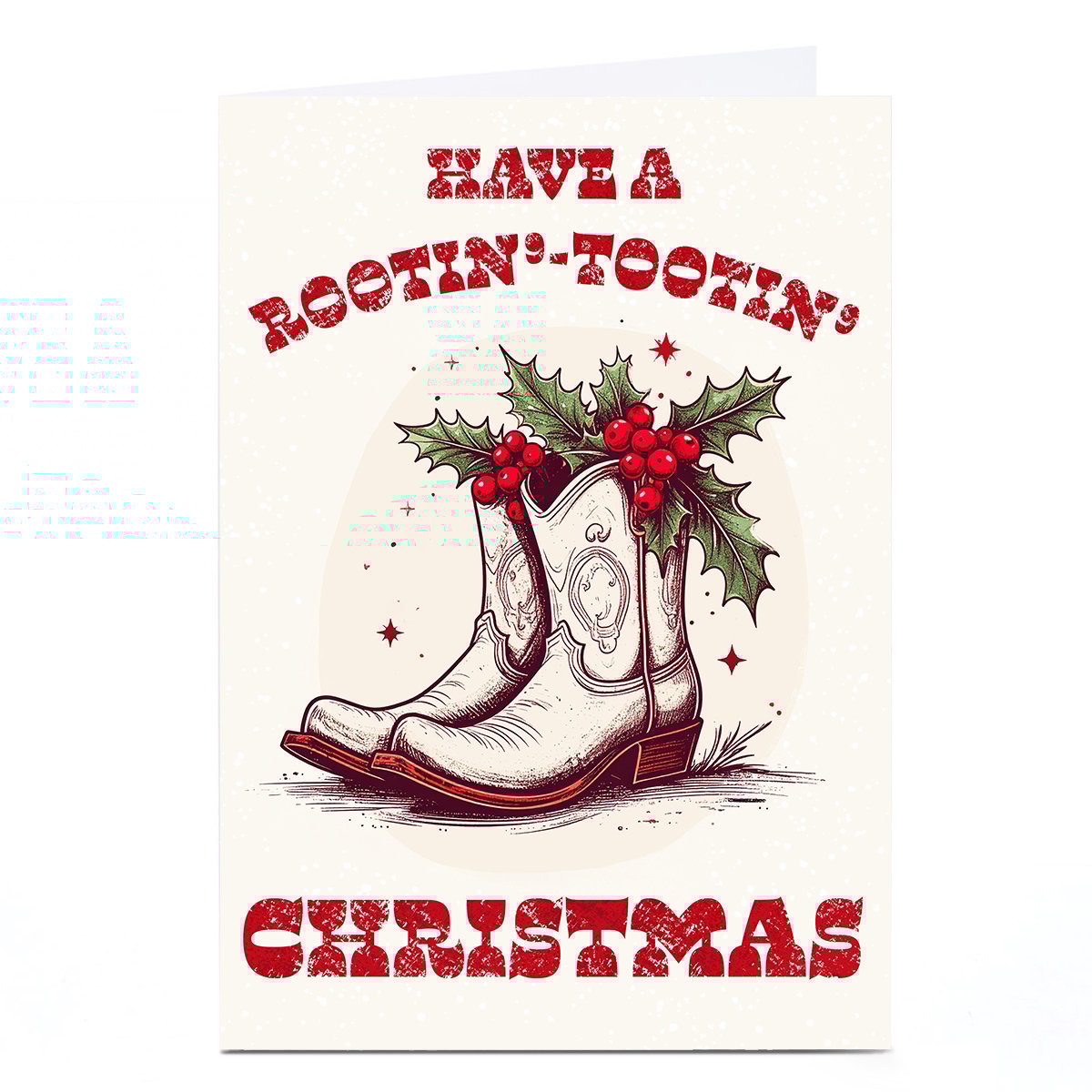 Christmas Card - Rootin Tootin Cowboy Boots