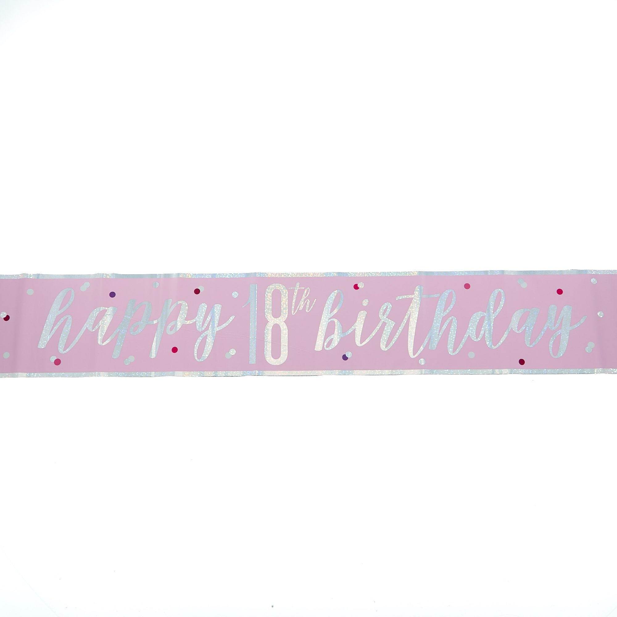 Pink 18th Birthday Party Accessories - 6 Pieces 