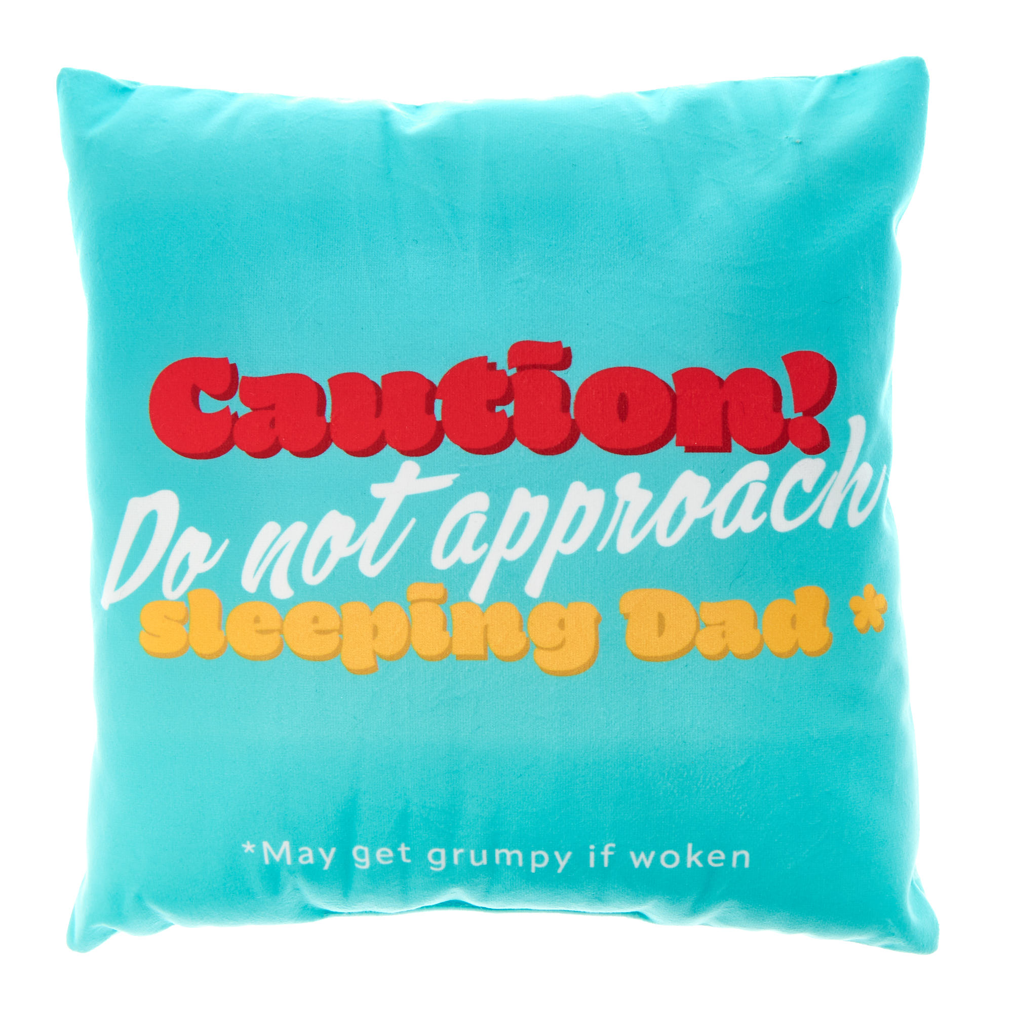 Caution Sleeping Dad Cushion