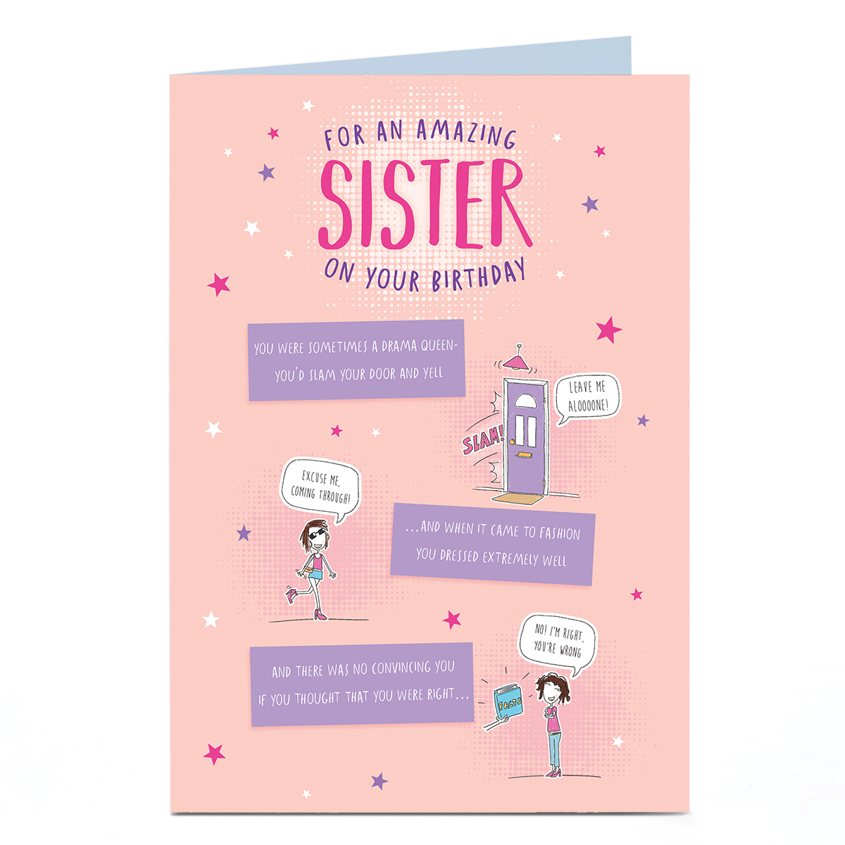 Birthday Card - For An Amazing Sister On Your Birthday