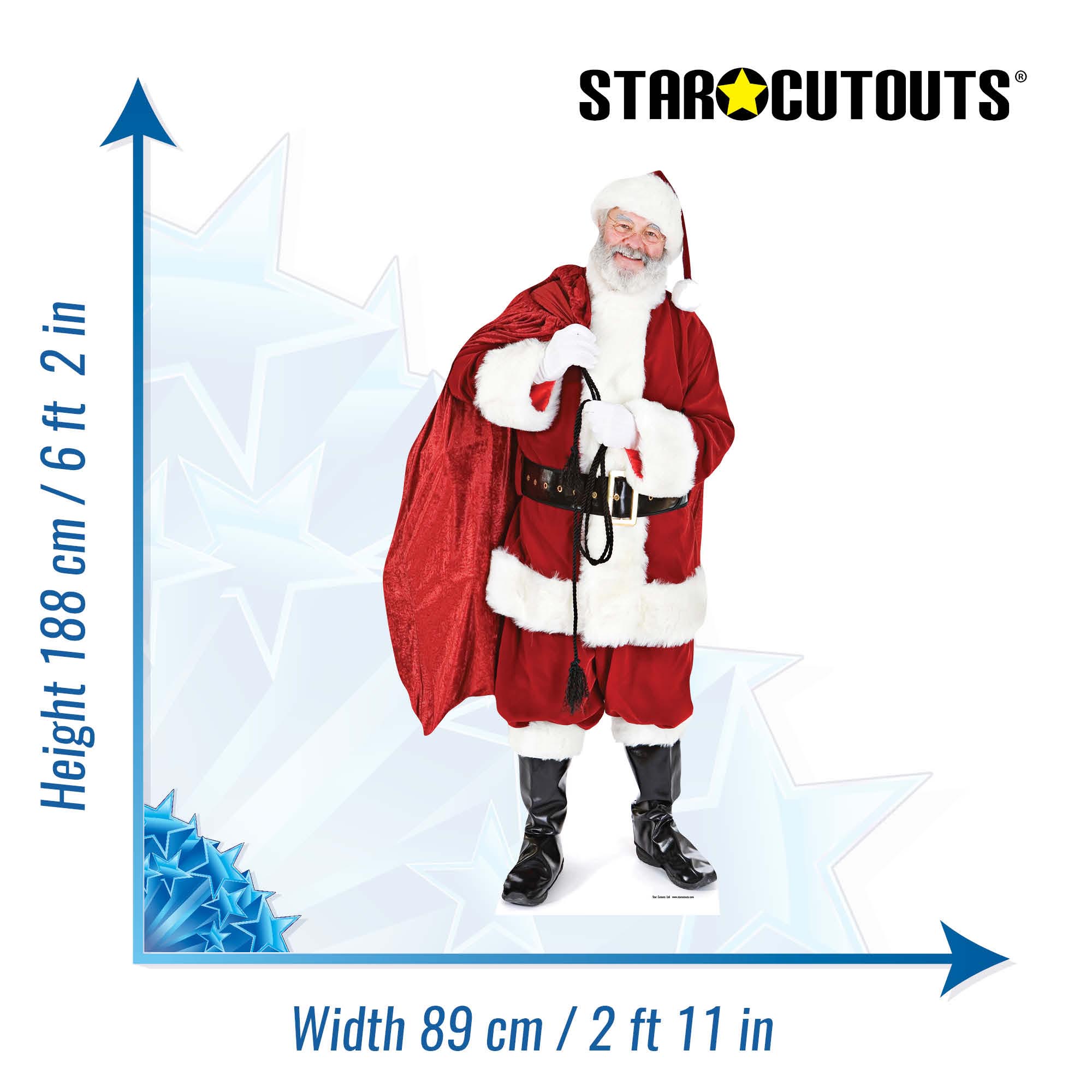 Santa & Sack of Toys Cardboard Cutout 