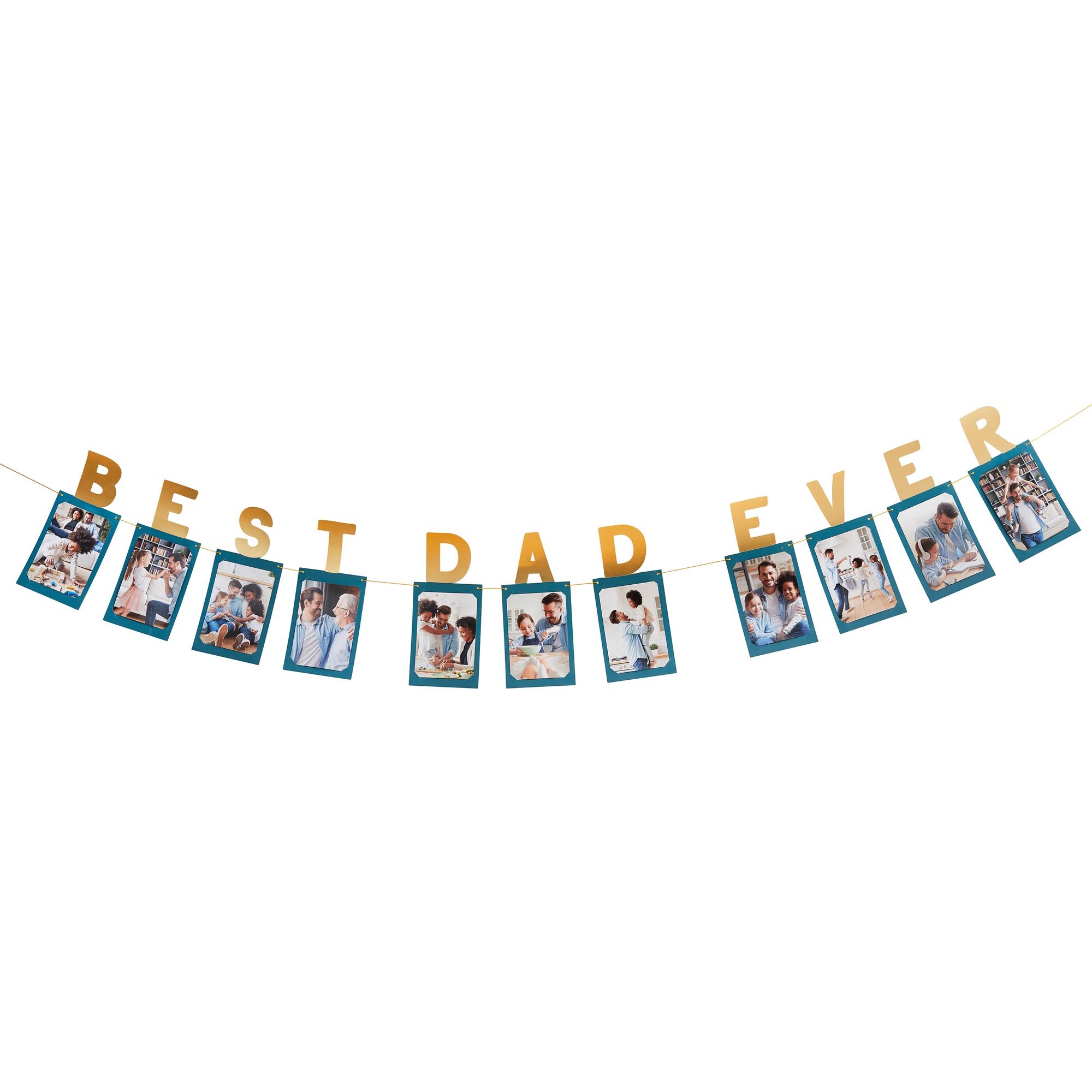 Best Dad Ever Photo Card Banner 3m