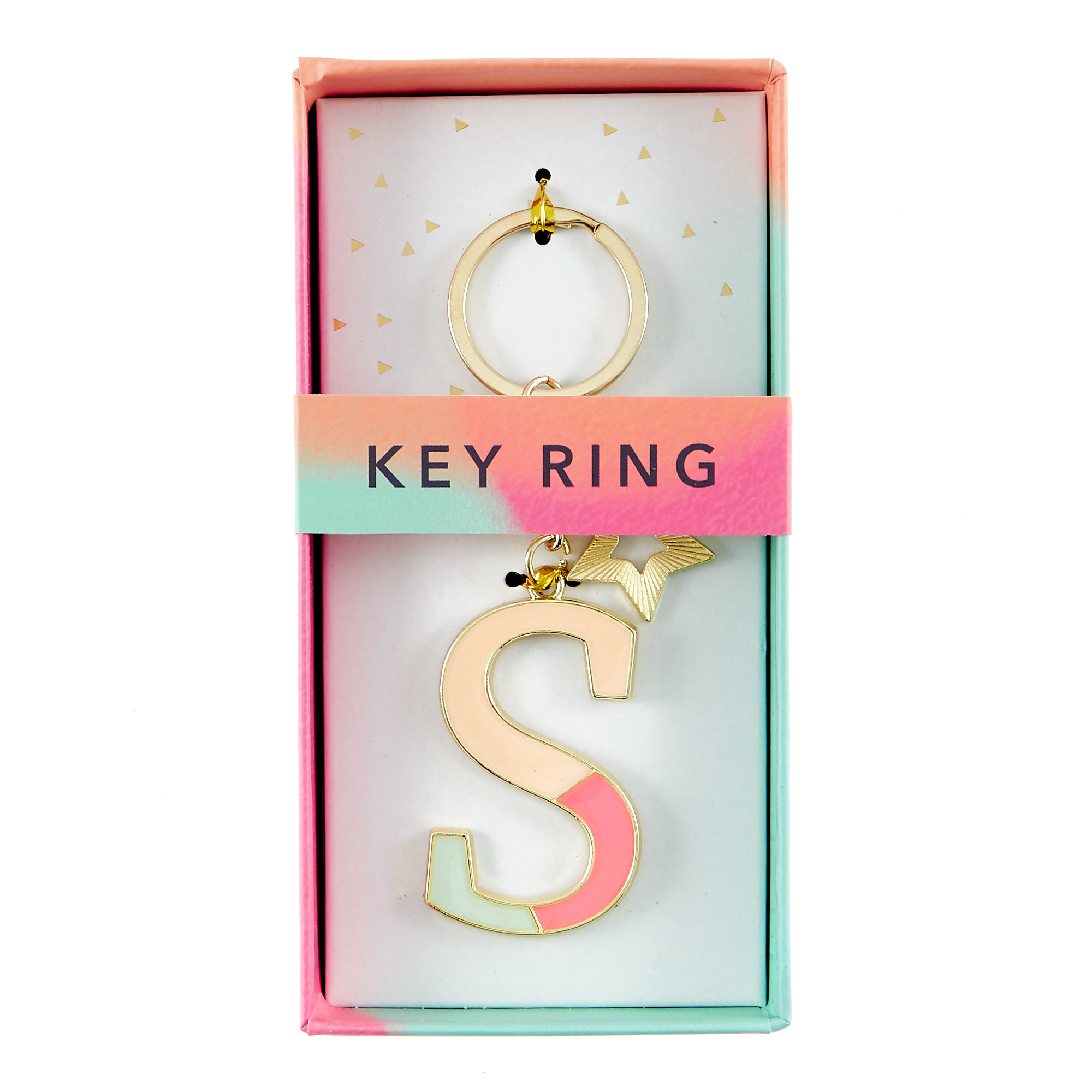 Letter S Alphabet Keyring