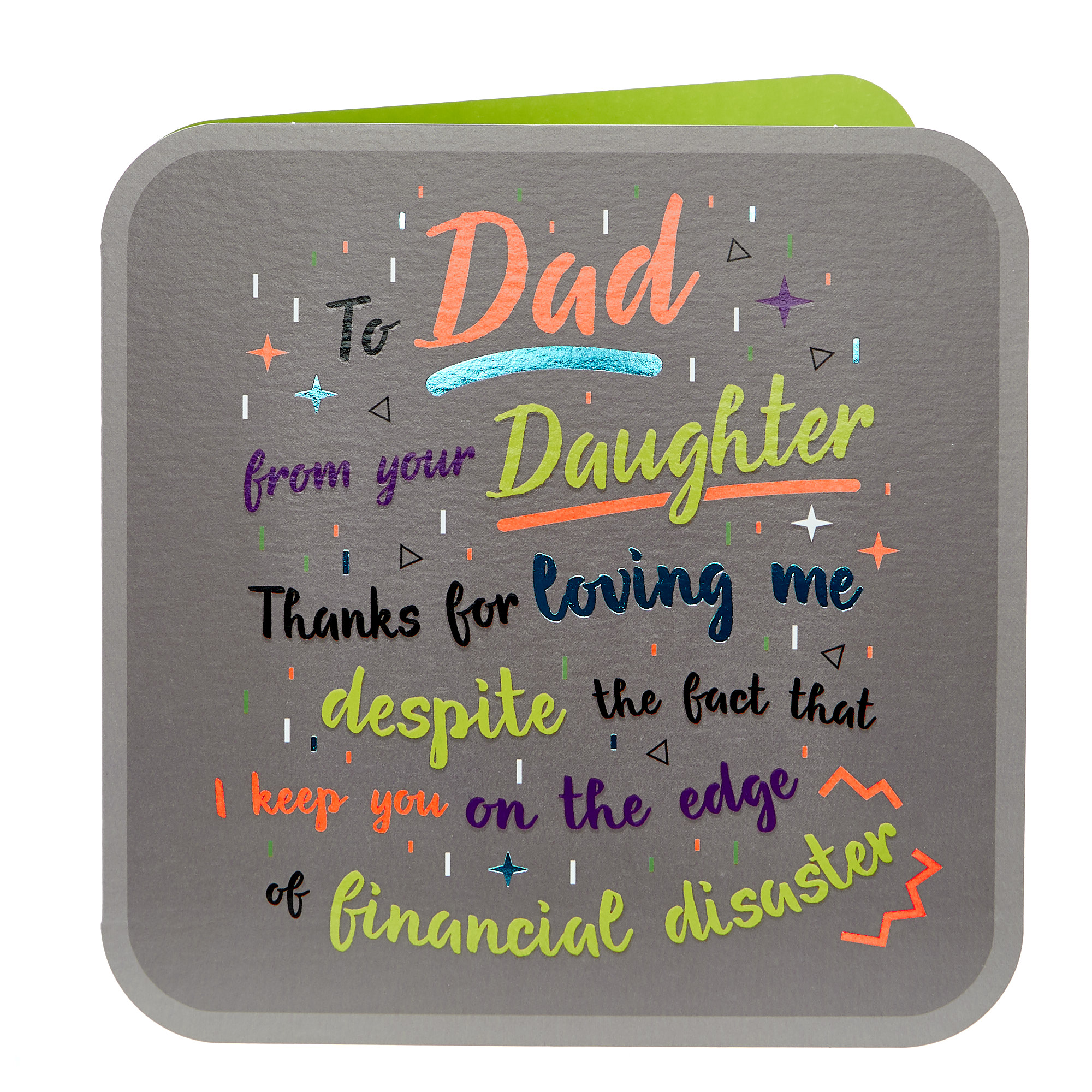 Father's Day Card - Dad From Daughter, Funny 