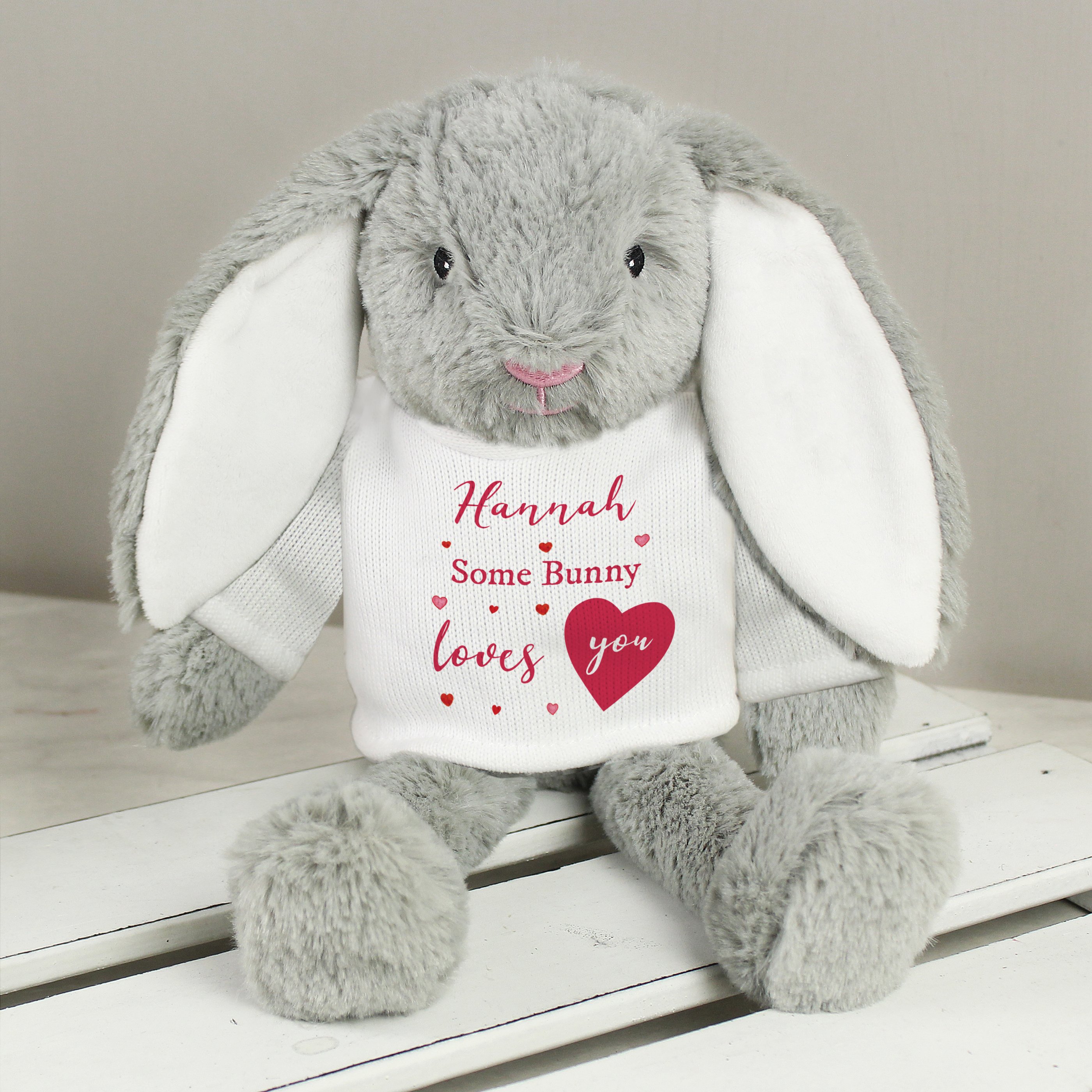 Personalised Some Bunny Loves You Soft Toy