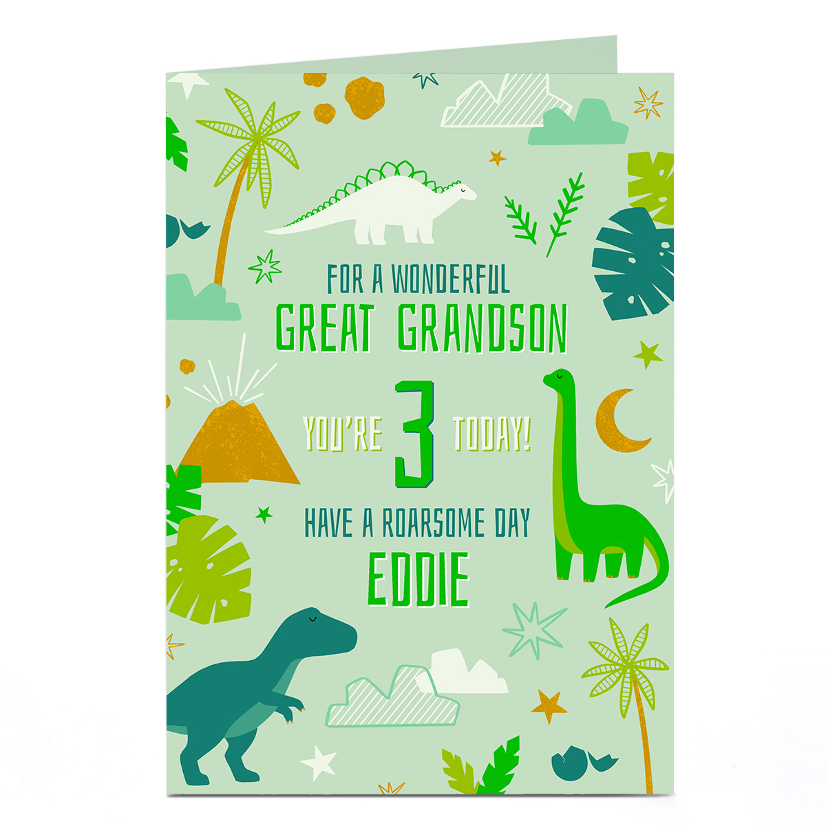 Personalised Birthday Card - Have A Roarsome Day