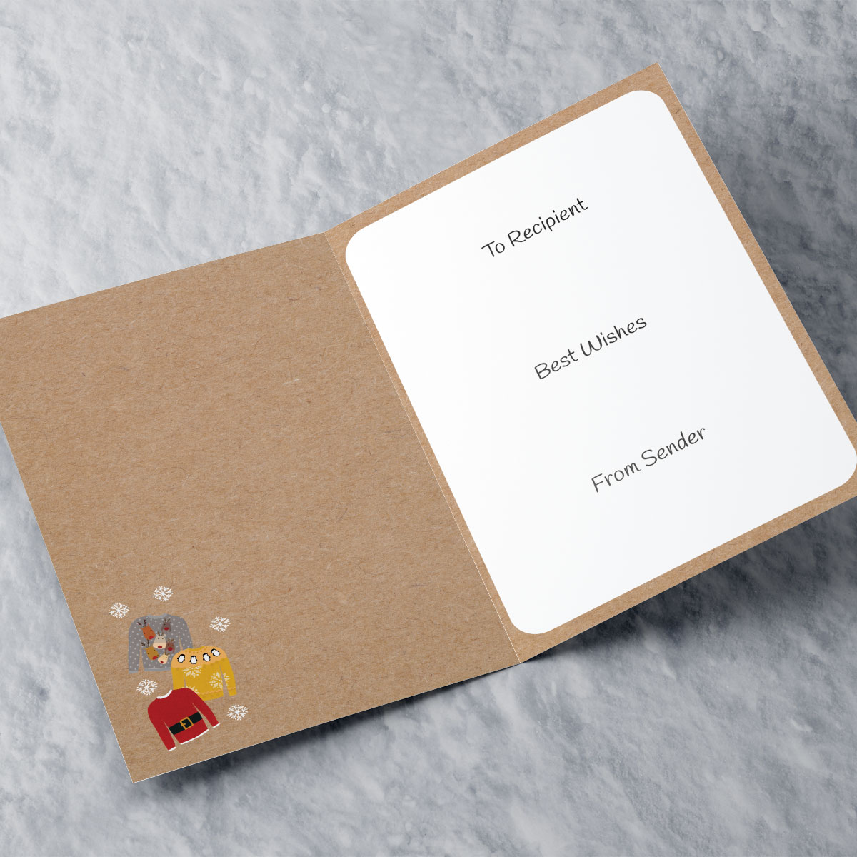 Personalised Christmas Card - Christmas Jumpers
