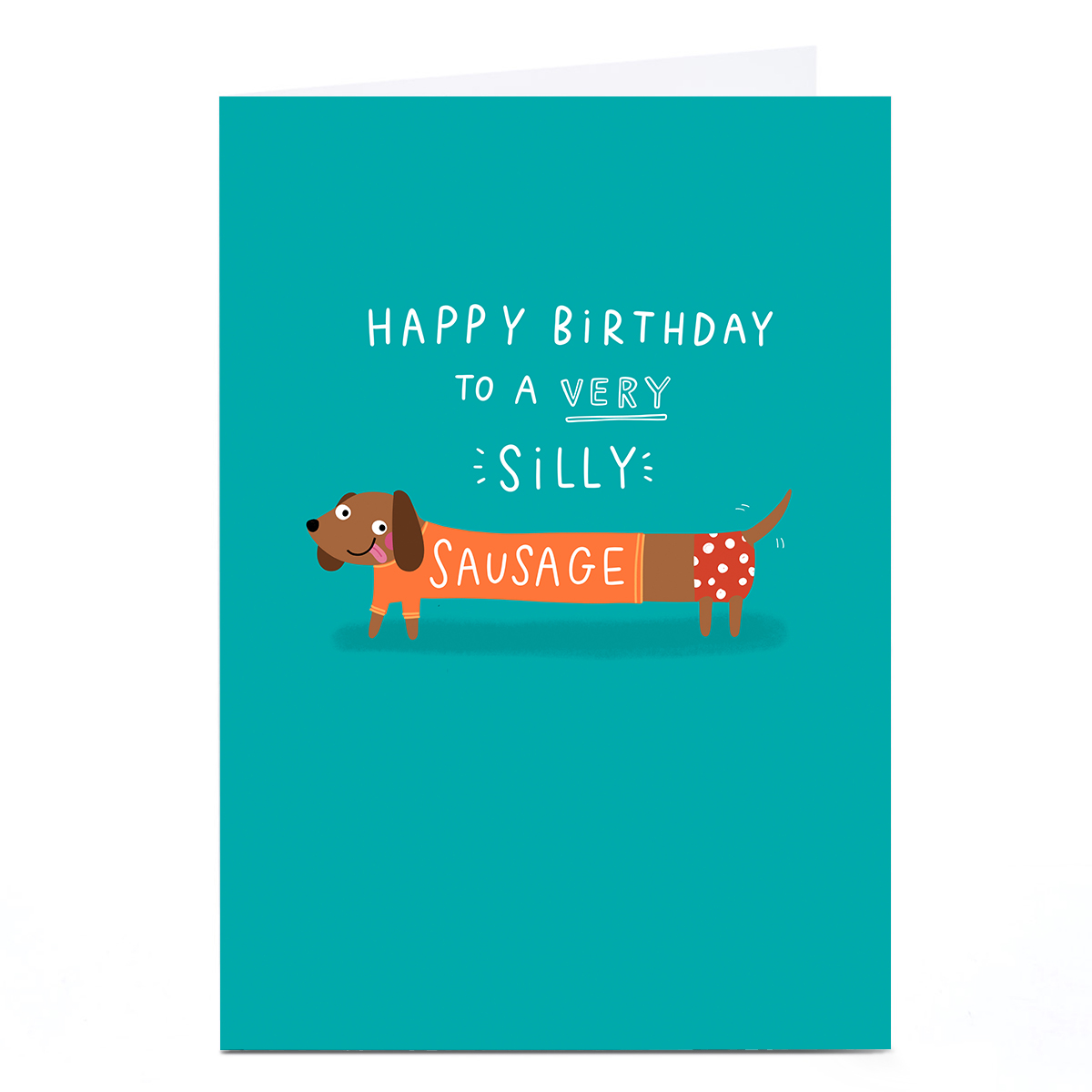 Personalised Jess Moorhouse Birthday Card - Silly Sausage