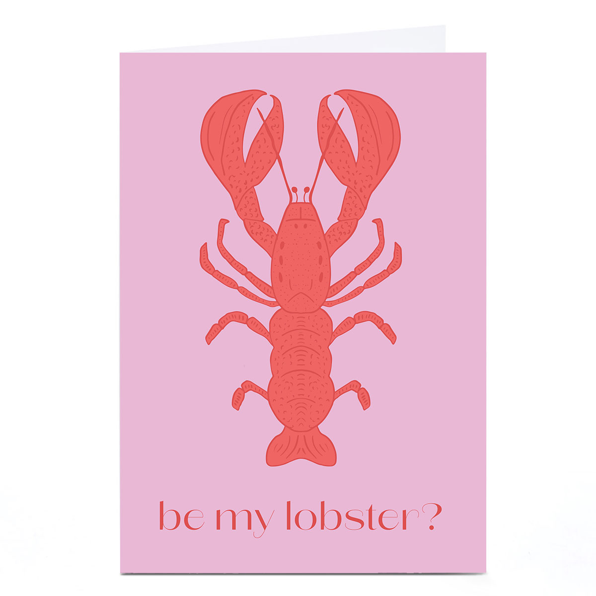 Personalised Sazerelli Valentine's Day Card - Be My Lobster