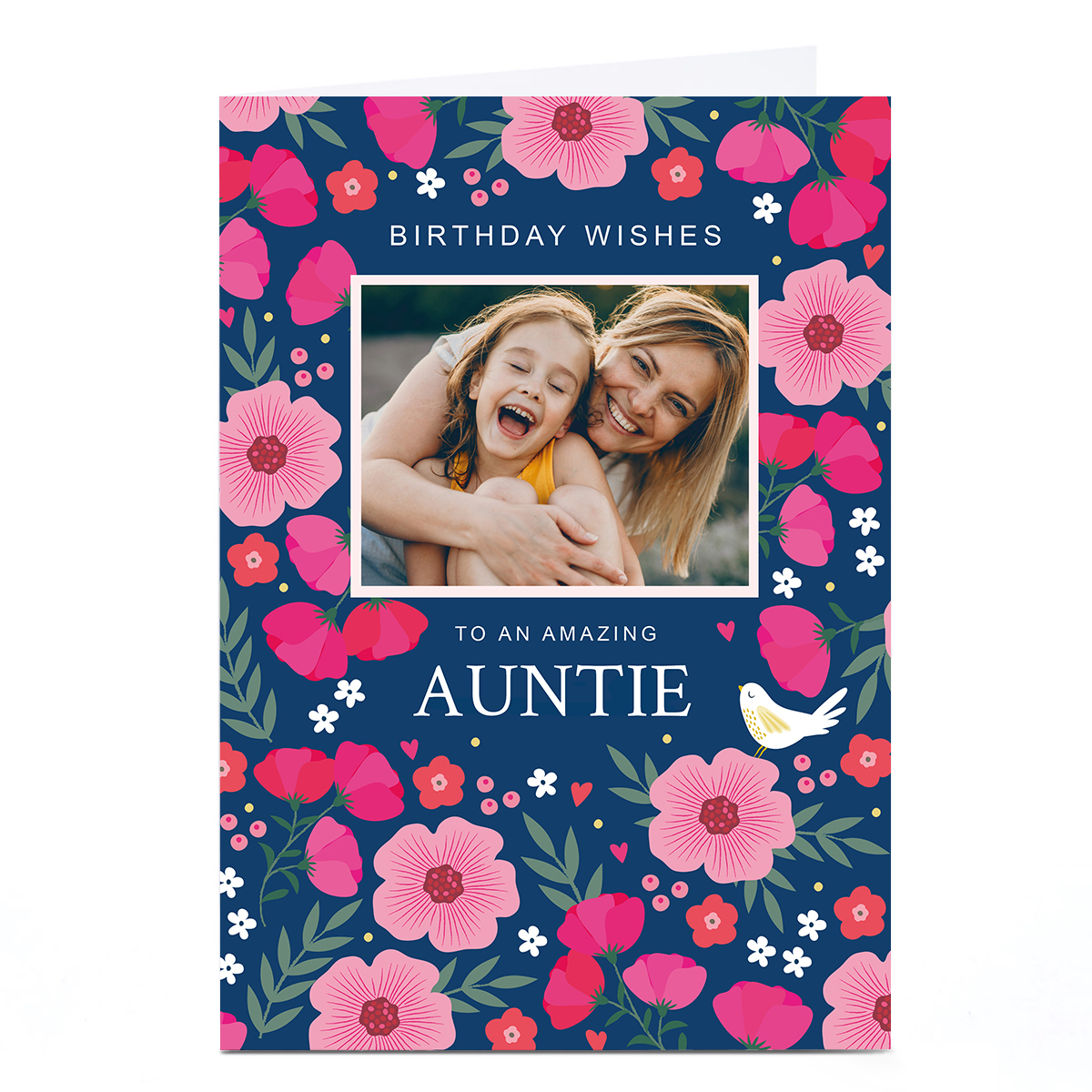 Photo Klara Hawkins Birthday Card - Flowers & Birds