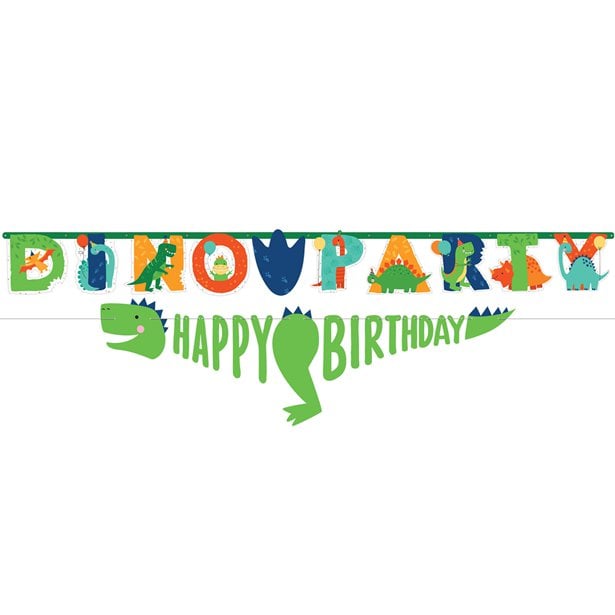 Dino-Mite Birthday Party Tableware & Decorations Bundle - 16 Guests