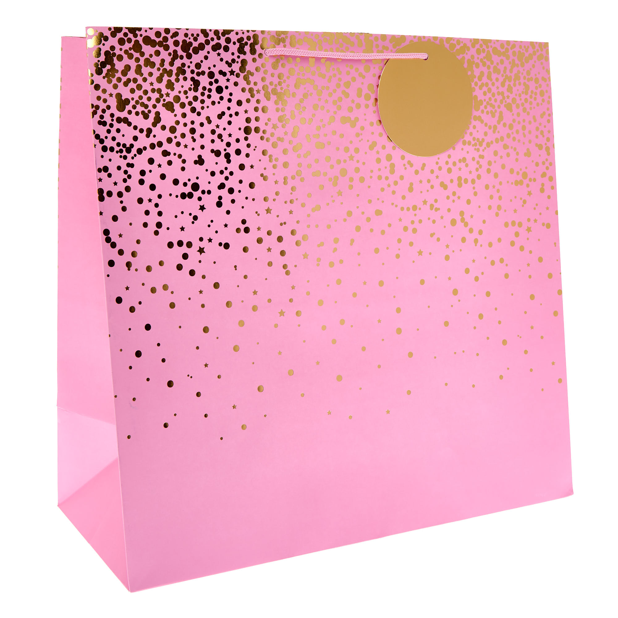 Pink Speckle Giant Square Gift Bag