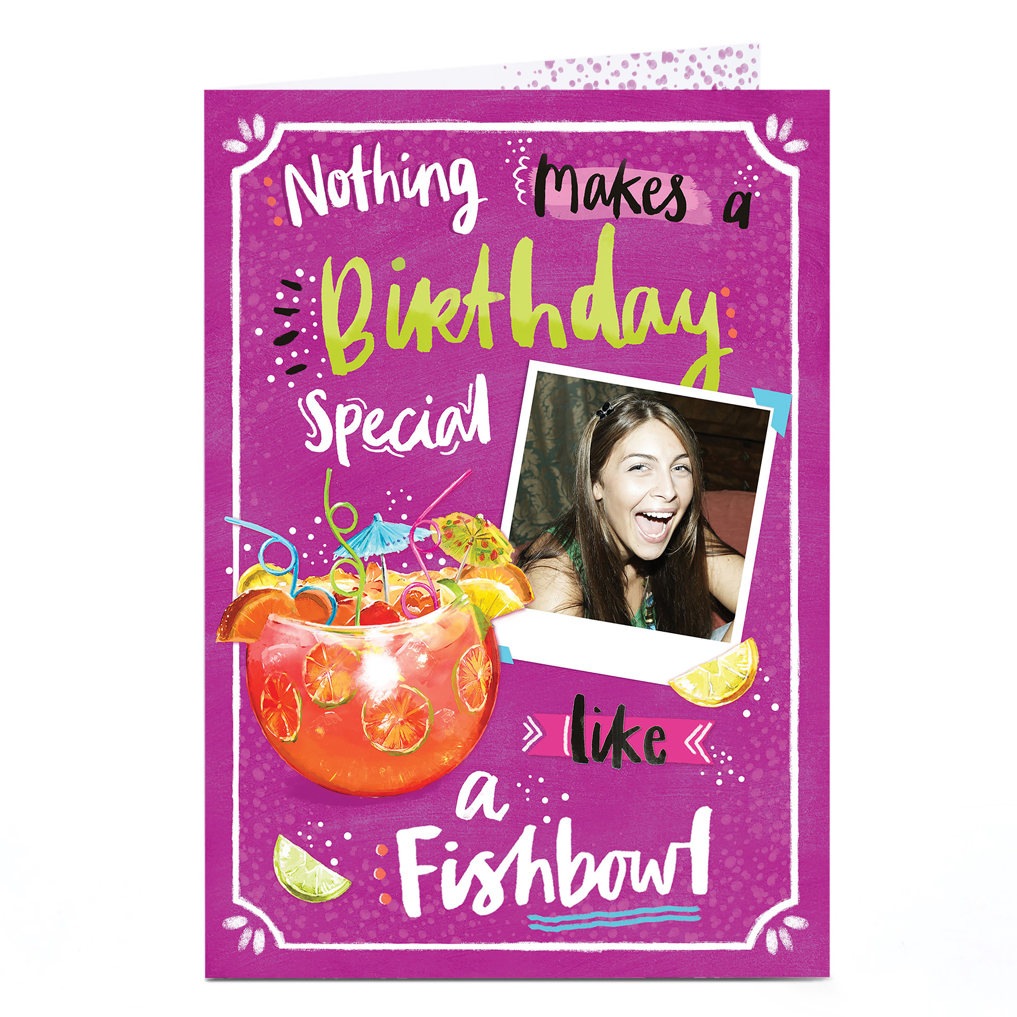 Photo Birthday Card - Fishbowl