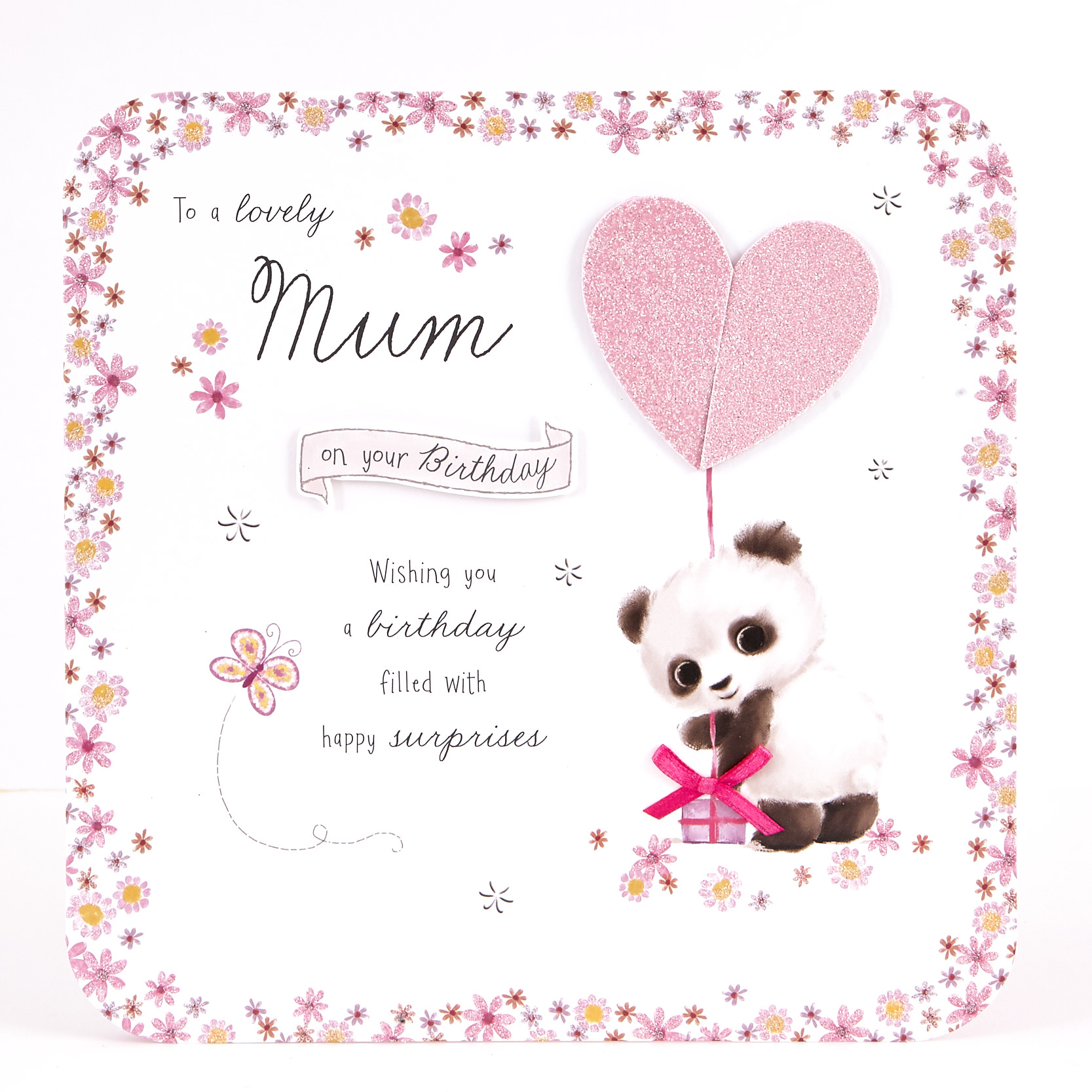 buy exquisite collection birthday card mum panda for gbp