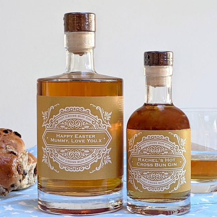 Personalised Hot Cross Bun Gin