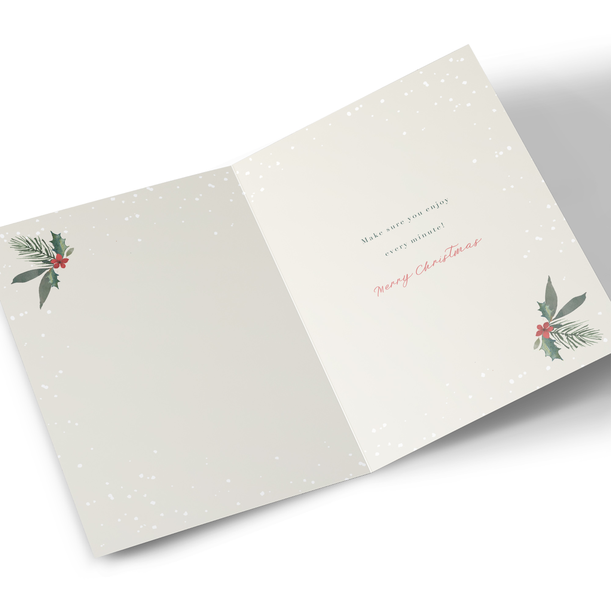 Christmas Card - Foliage Christmas Tree, Cousin