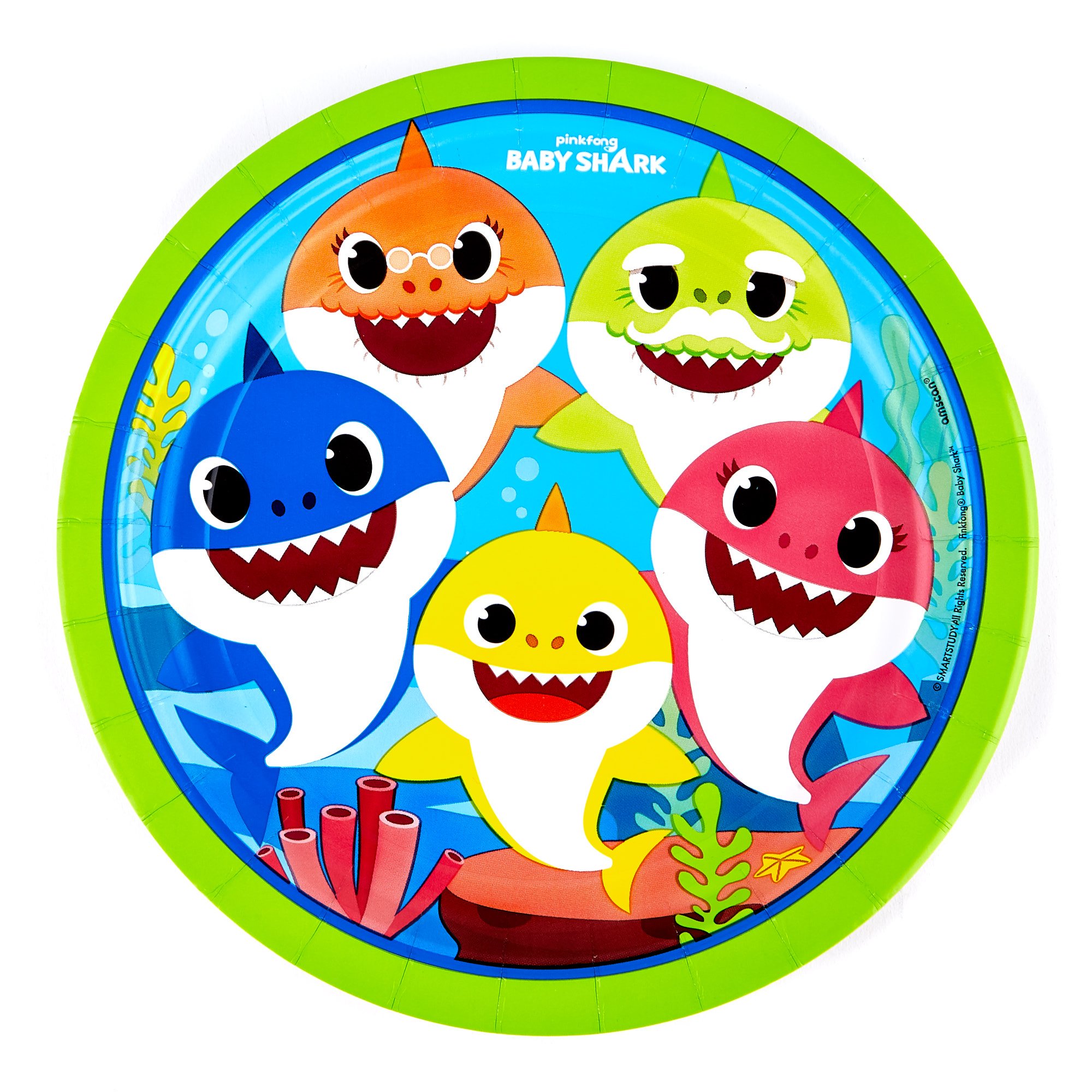 Baby Shark Party Tableware & Decorations Bundle - 16 Guests