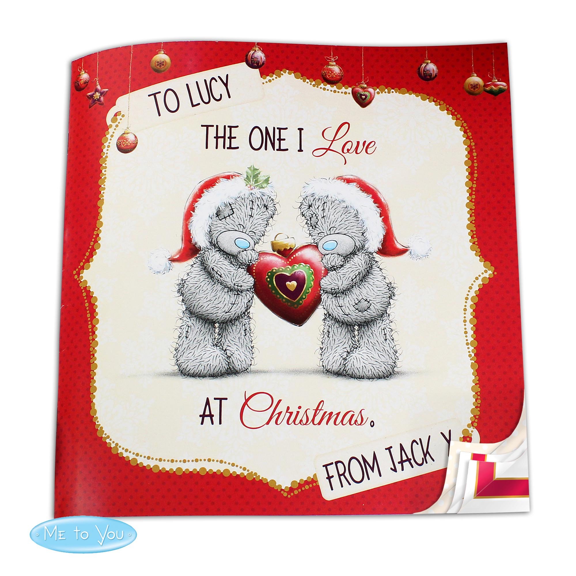 Image of Personalised Me to You The One I Love at Christmas Poem Book | Christmas Gifts