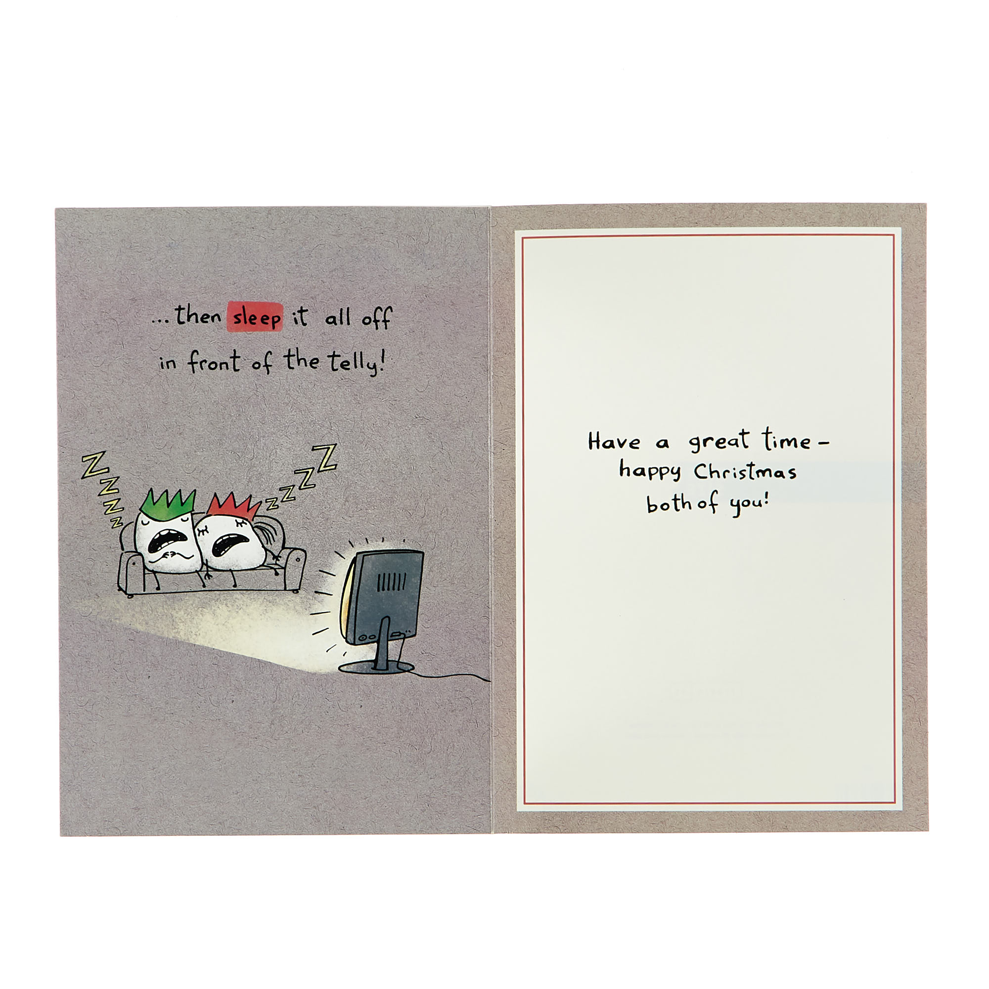 Christmas Card - Son And Daughter In Law, Eat, Drink And Be Merry
