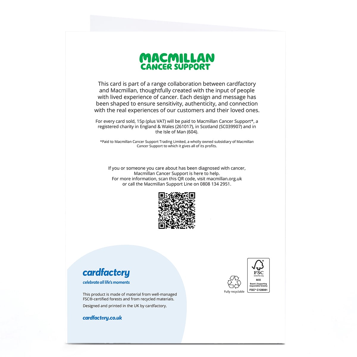 Macmillan Card We'll Get Through Things Together
