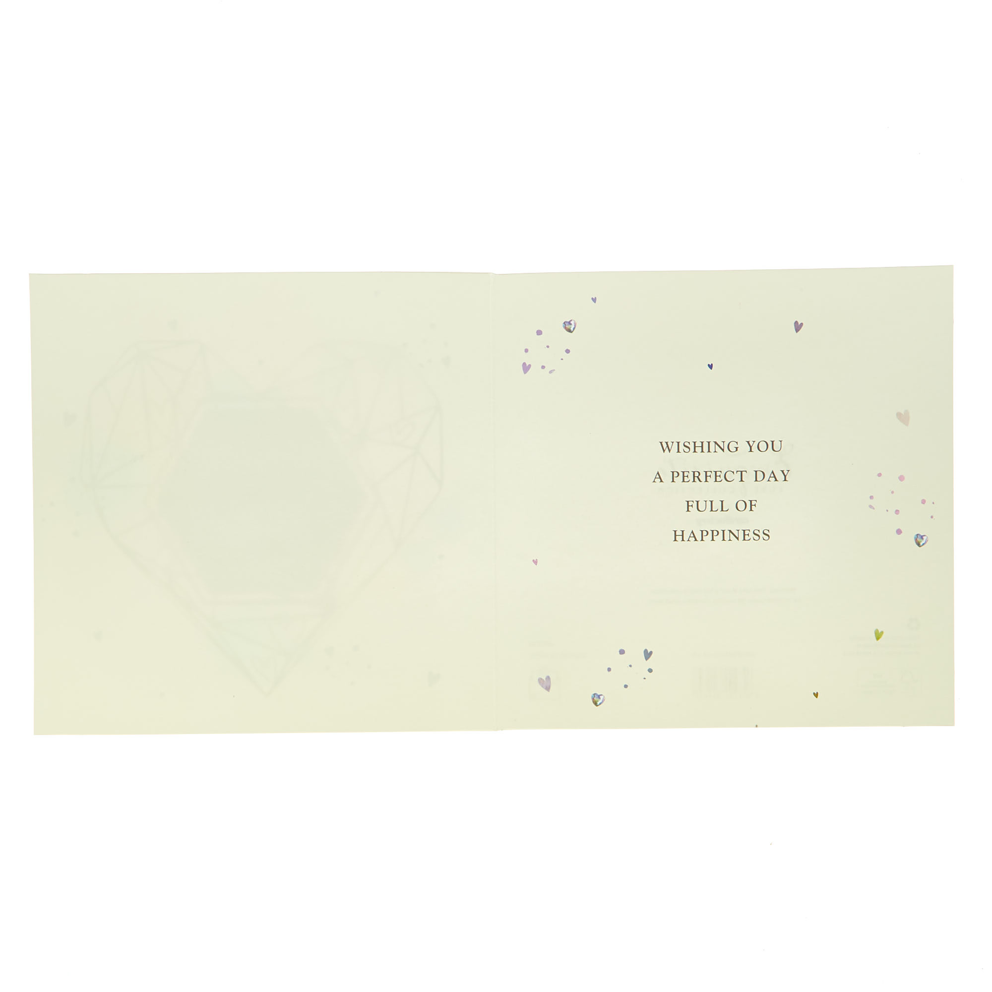 Exquisite Collection Wedding Card - Geo Heart
