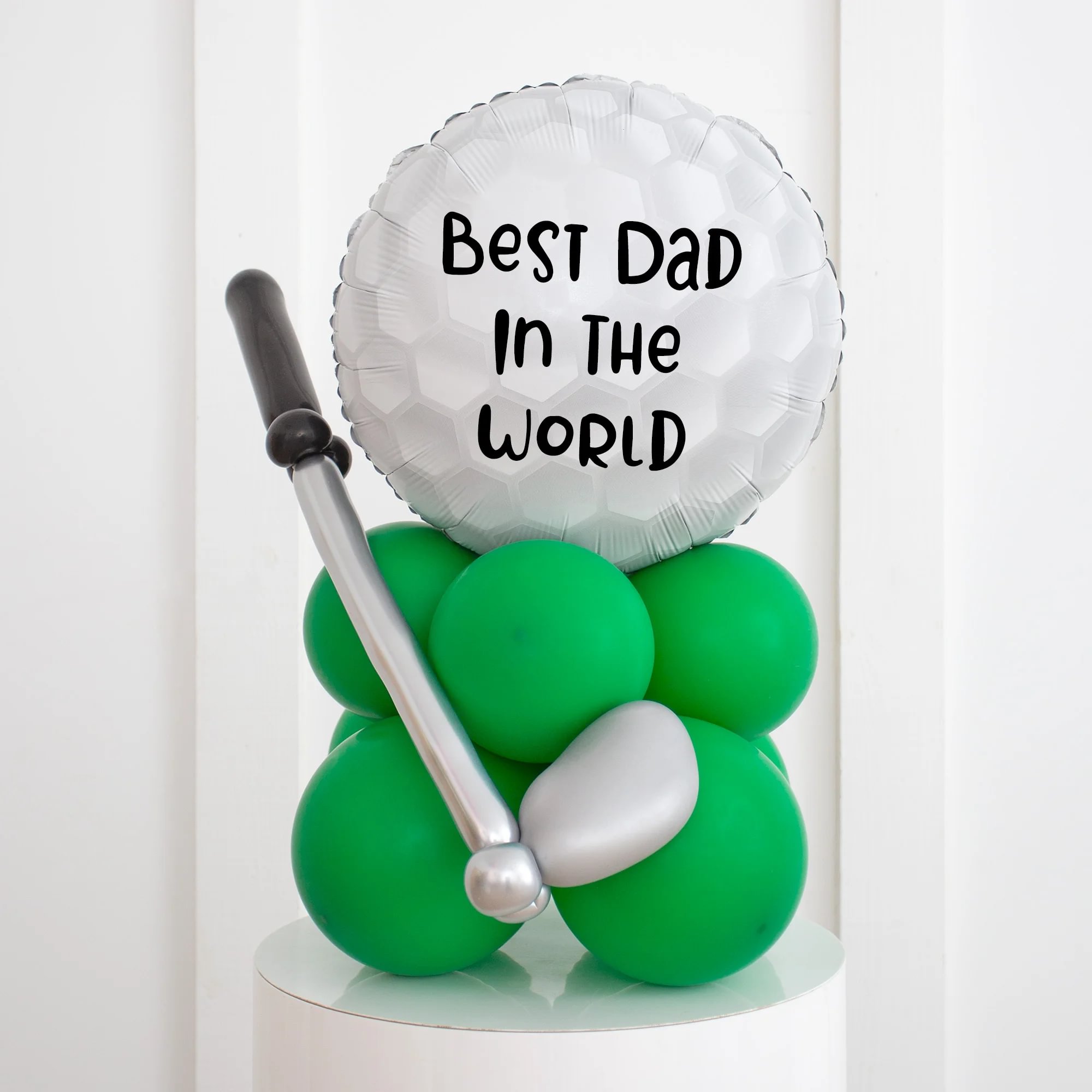 Personalised Happy Father's Day Golfing Bubble Balloon Stack 