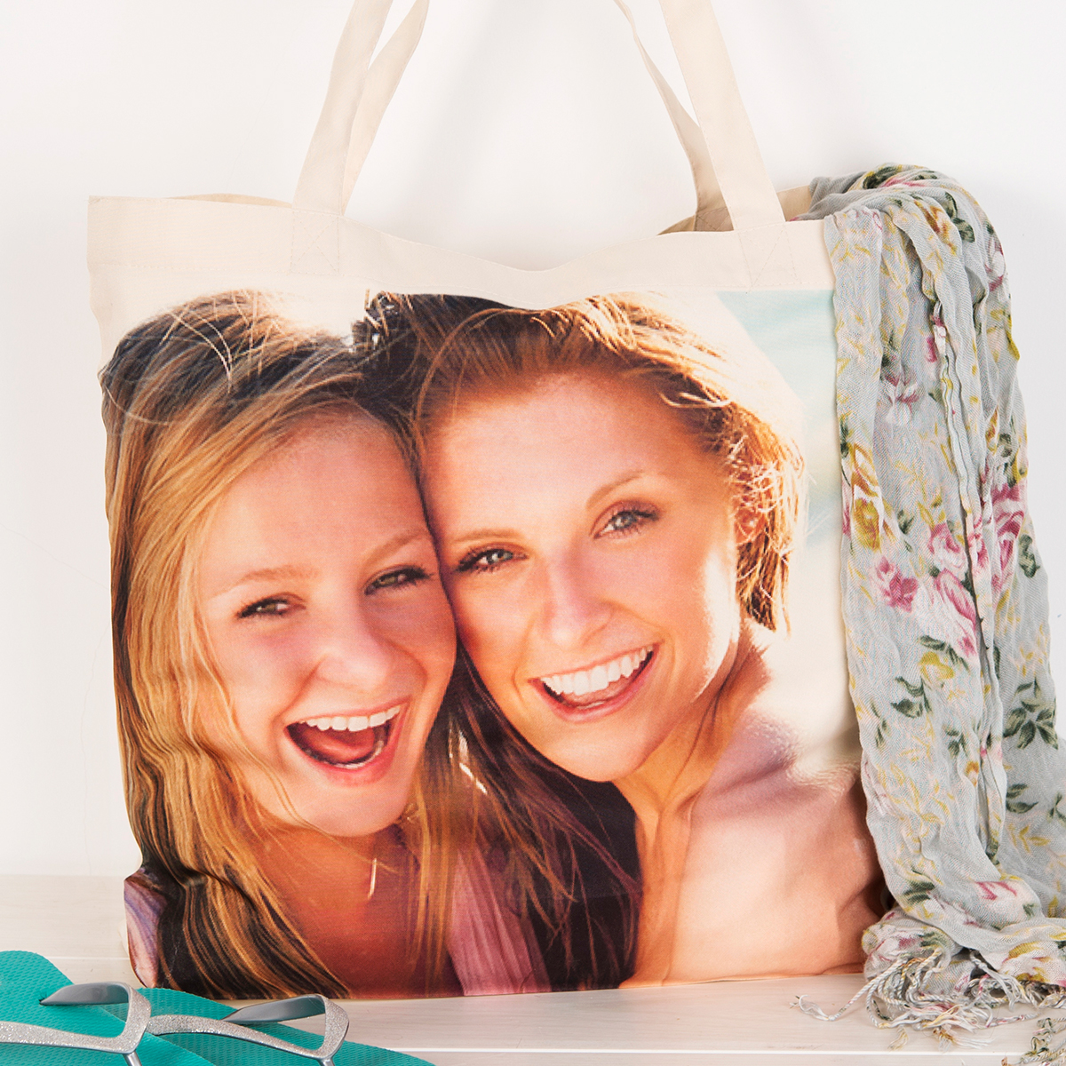 Photo Upload Tote Bag