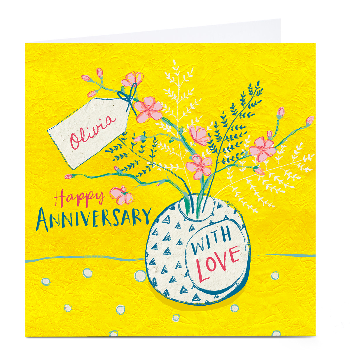 Personalised Emma Valenghi Anniversary Card - With Love