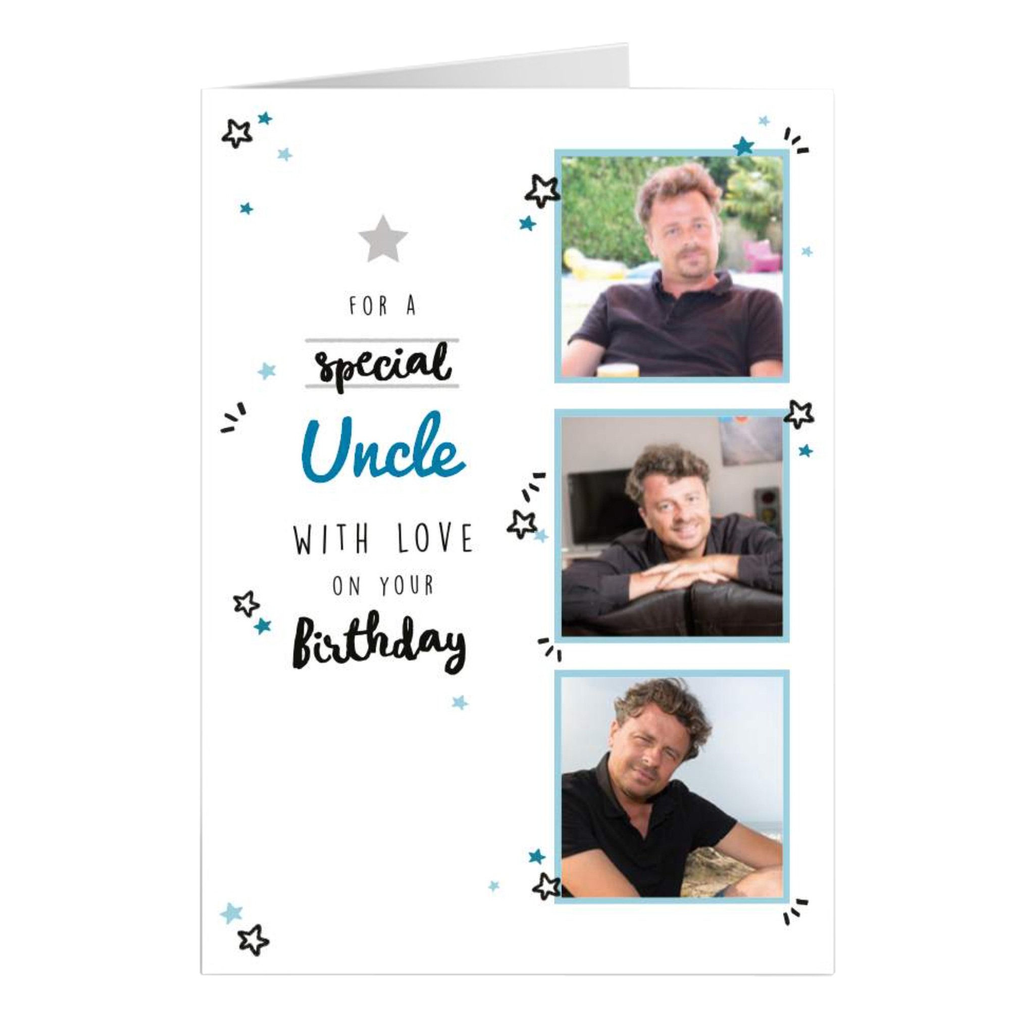 Photo Birthday Card - Uncle With Love