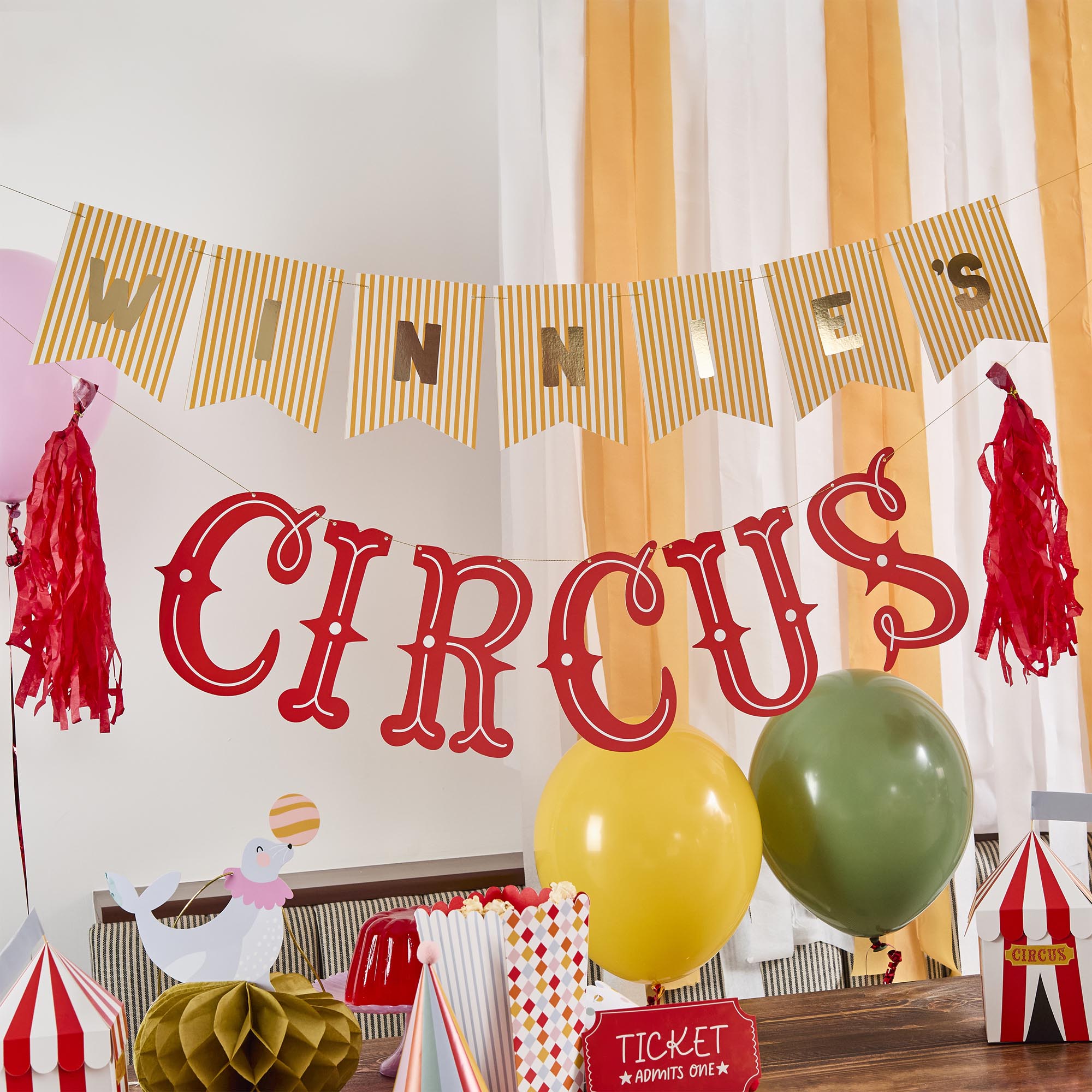 Circus Customisable Card Banner