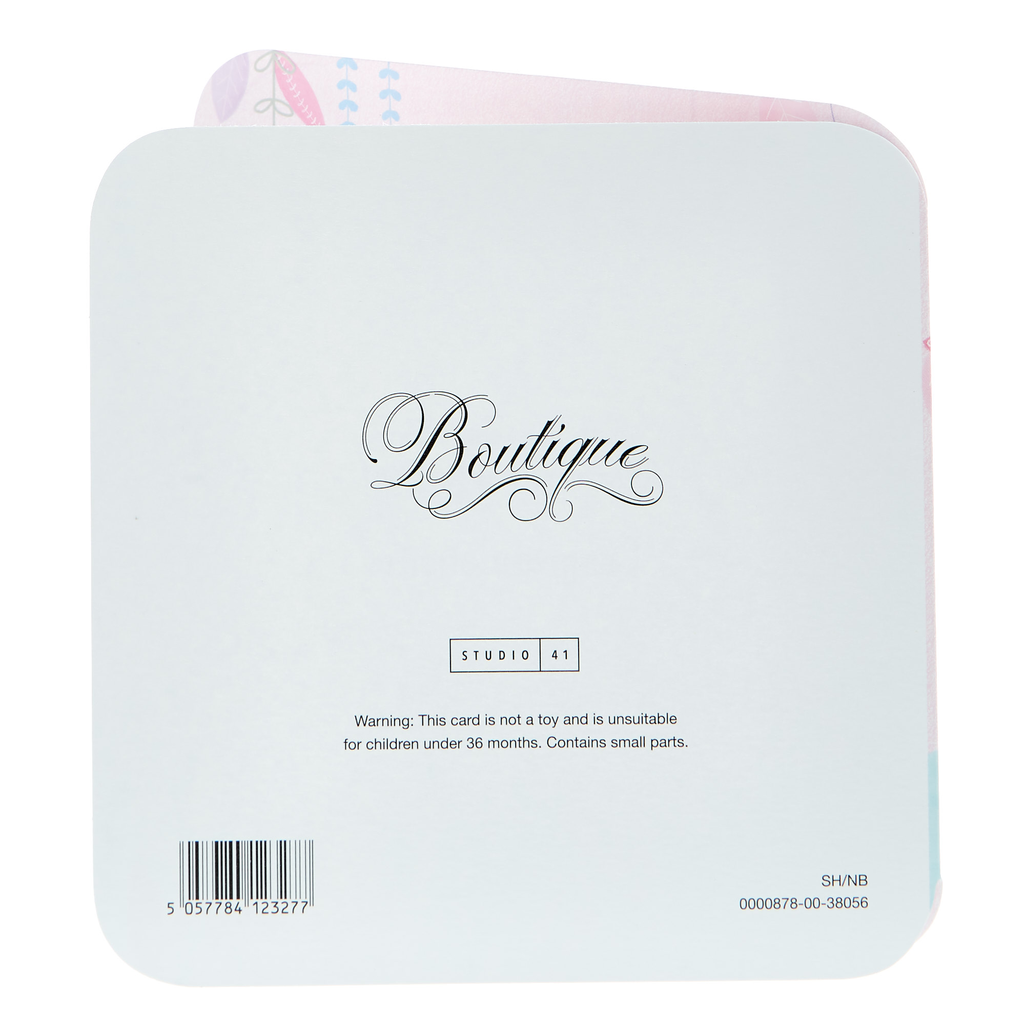 Boutique Collection New Baby Card - Swan, It's A Girl!