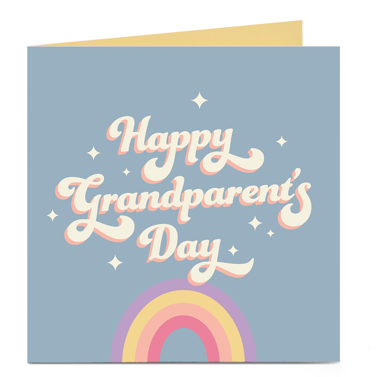 Personalised Grandparents Day Card - Rainbow