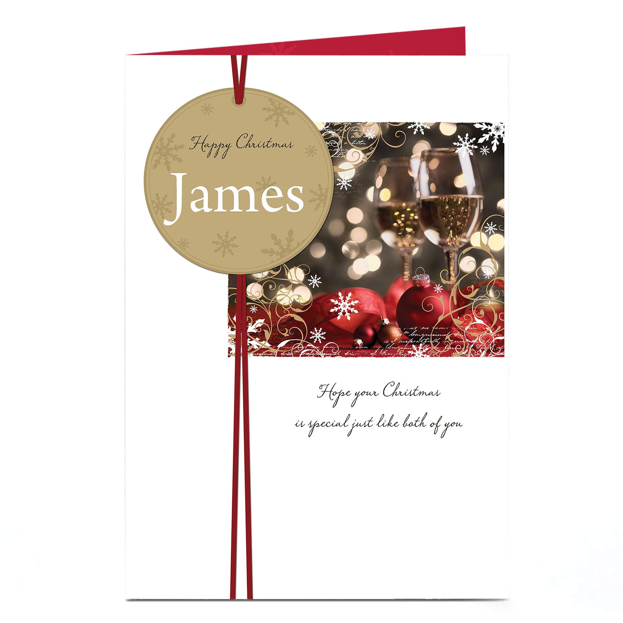 Personalised Christmas Card - Special Like Both Of You