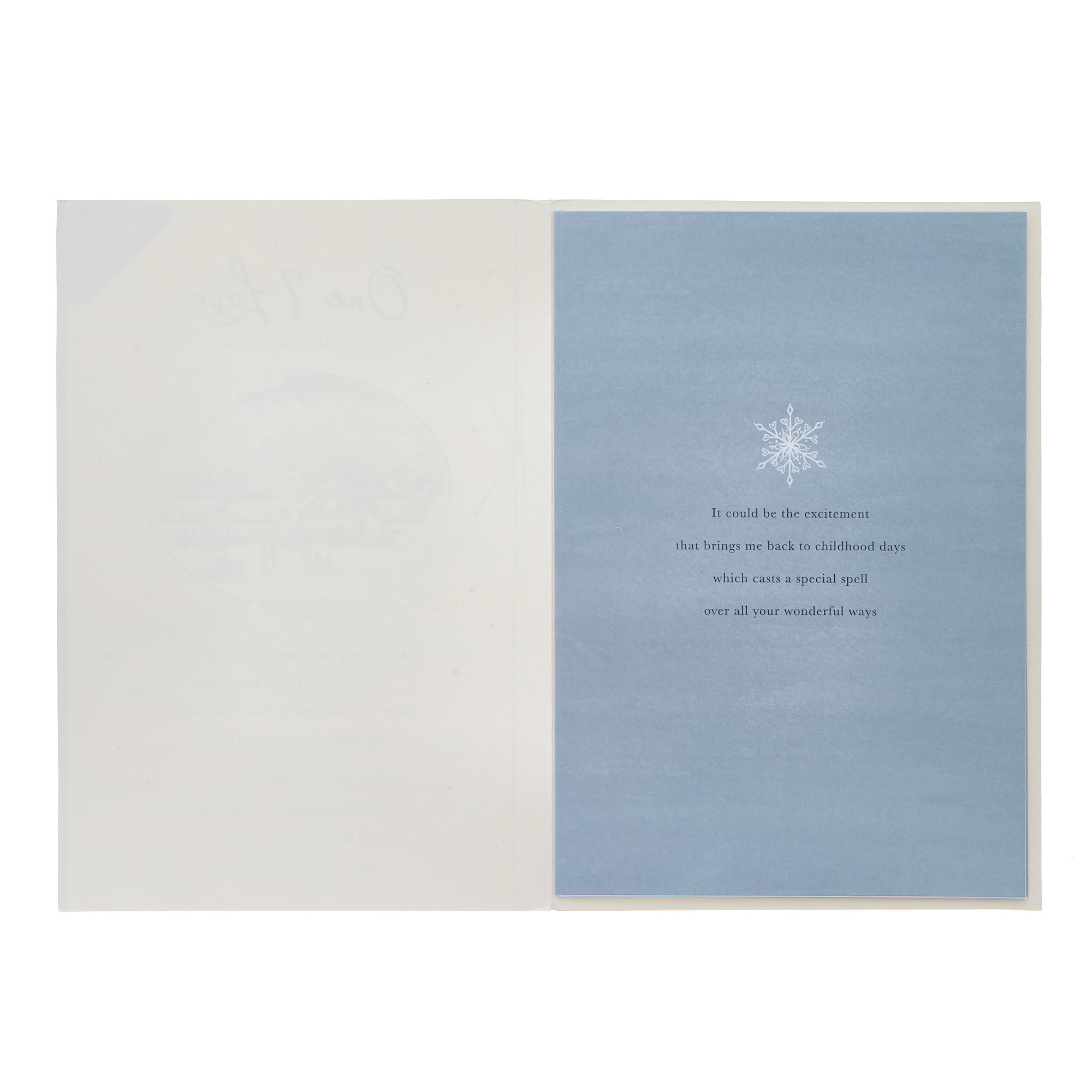 One I Love Special Wishes Market Christmas Card
