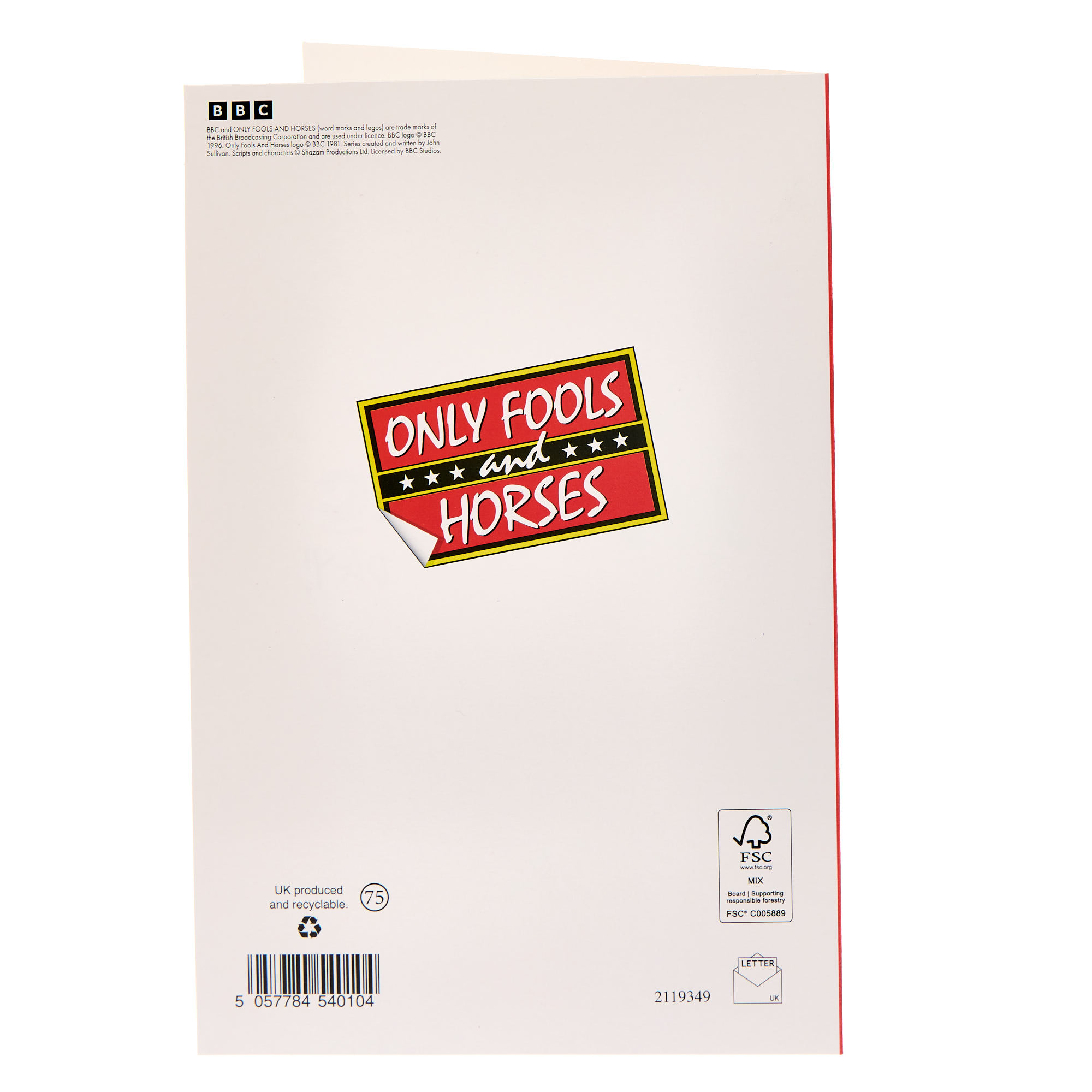 Only Fools & Horses Any Recipient Birthday Card