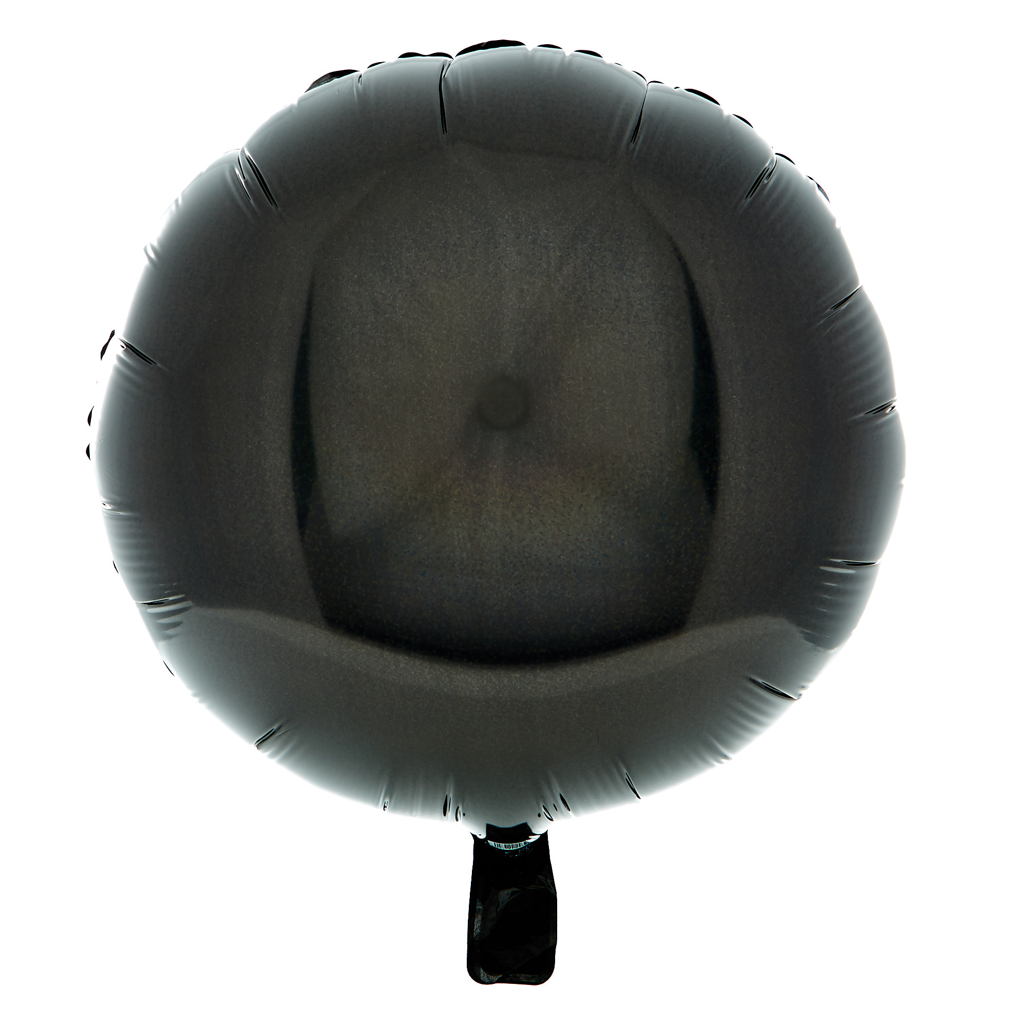 Round 18-Inch Black Holographic Foil Helium Balloon