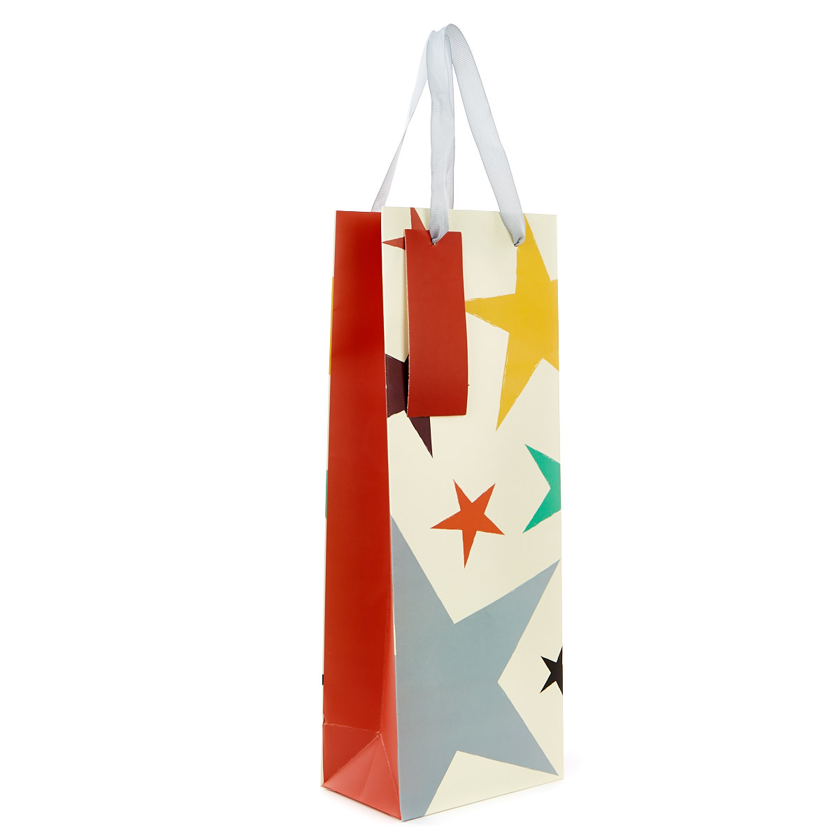 Bottle Gift Bag - Coloured Stars