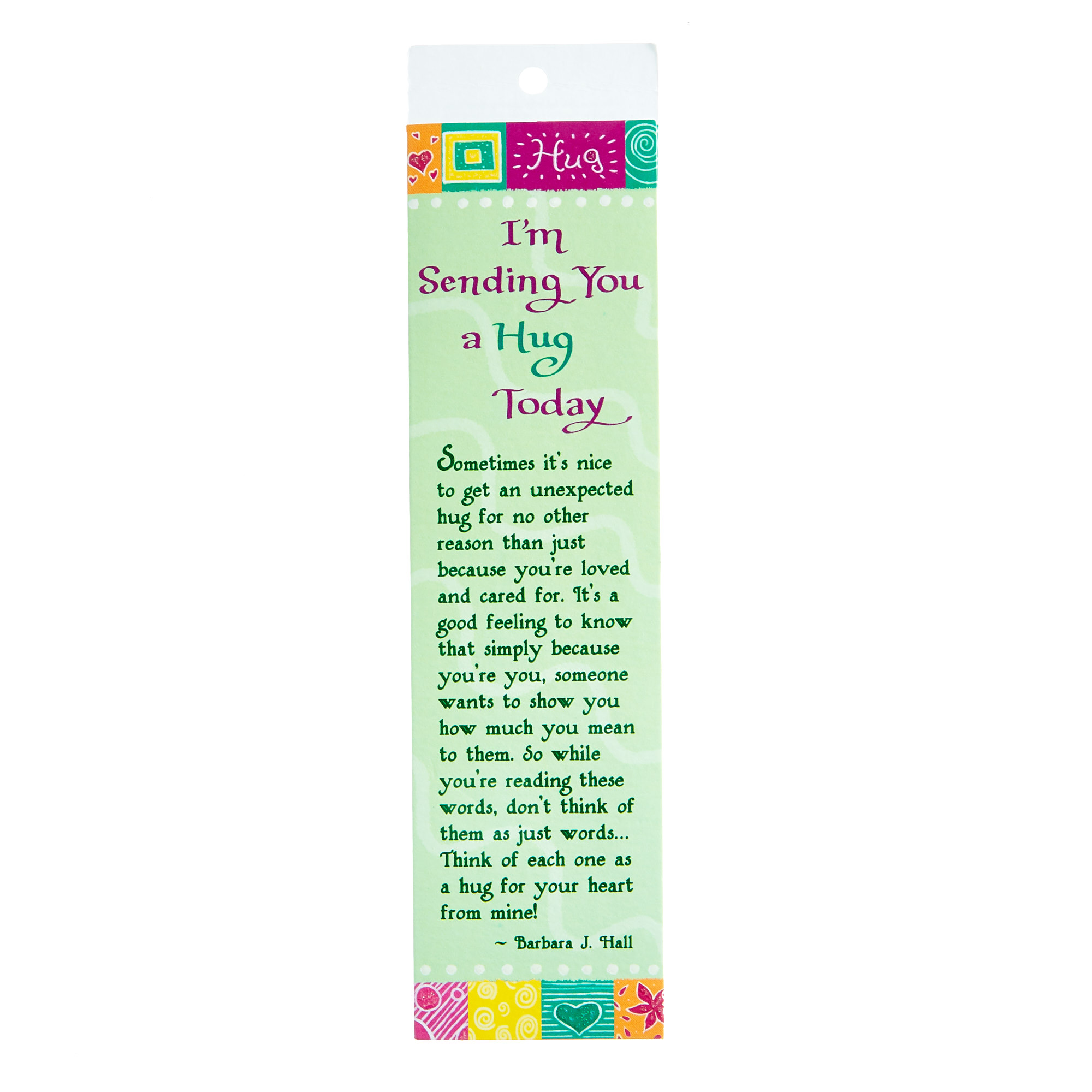 Blue Mountain Arts Bookmark - Sending You A Hug Today