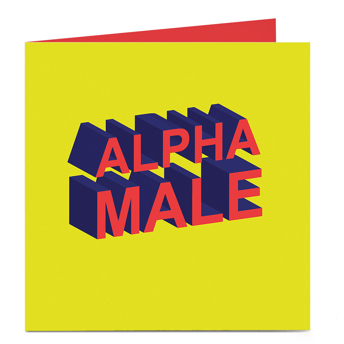 Personalised Bright Ideas Card - Alpha Male