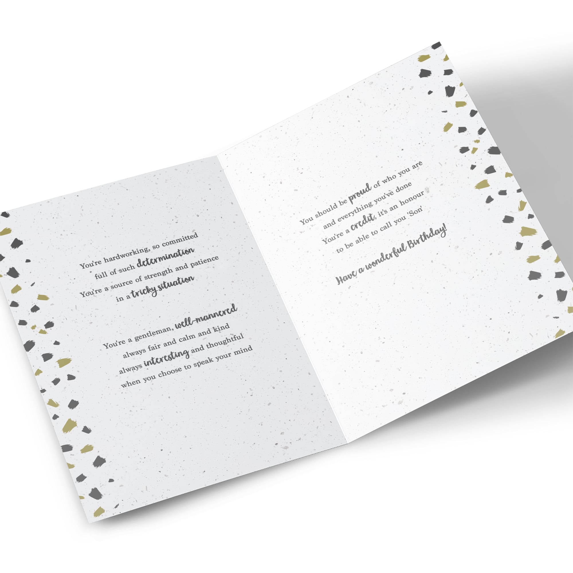 Birthday Card - Triumph and Pride, Son