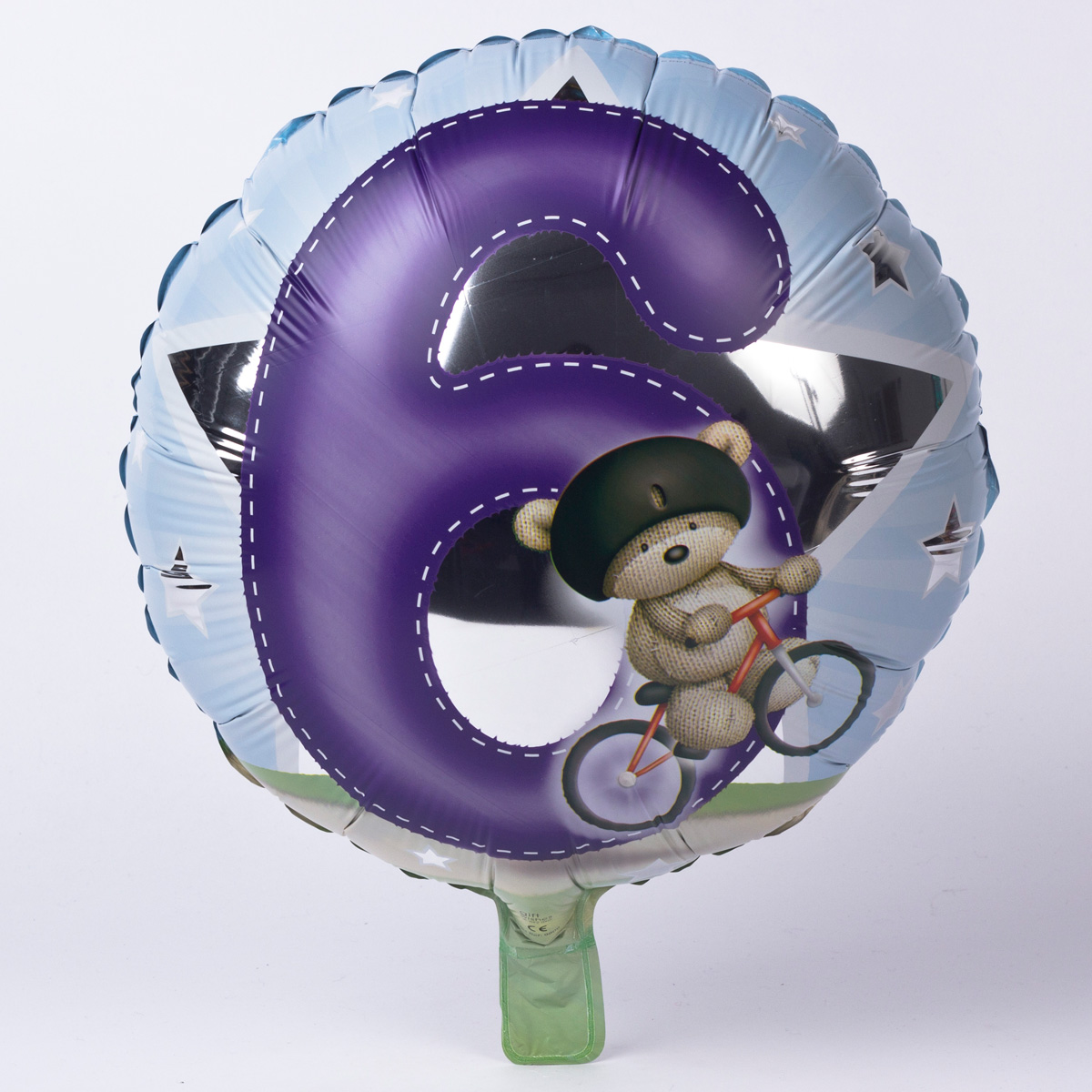 Hugs Age 6 Boy Foil Helium Balloon