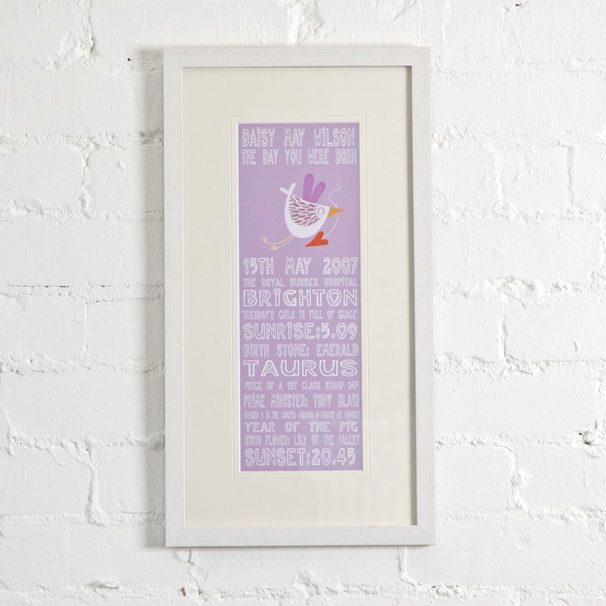 Personalised Print - Day You Were Born