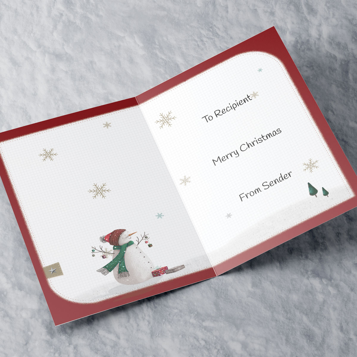 Personalised Christmas Card - Christmas Eve Scene