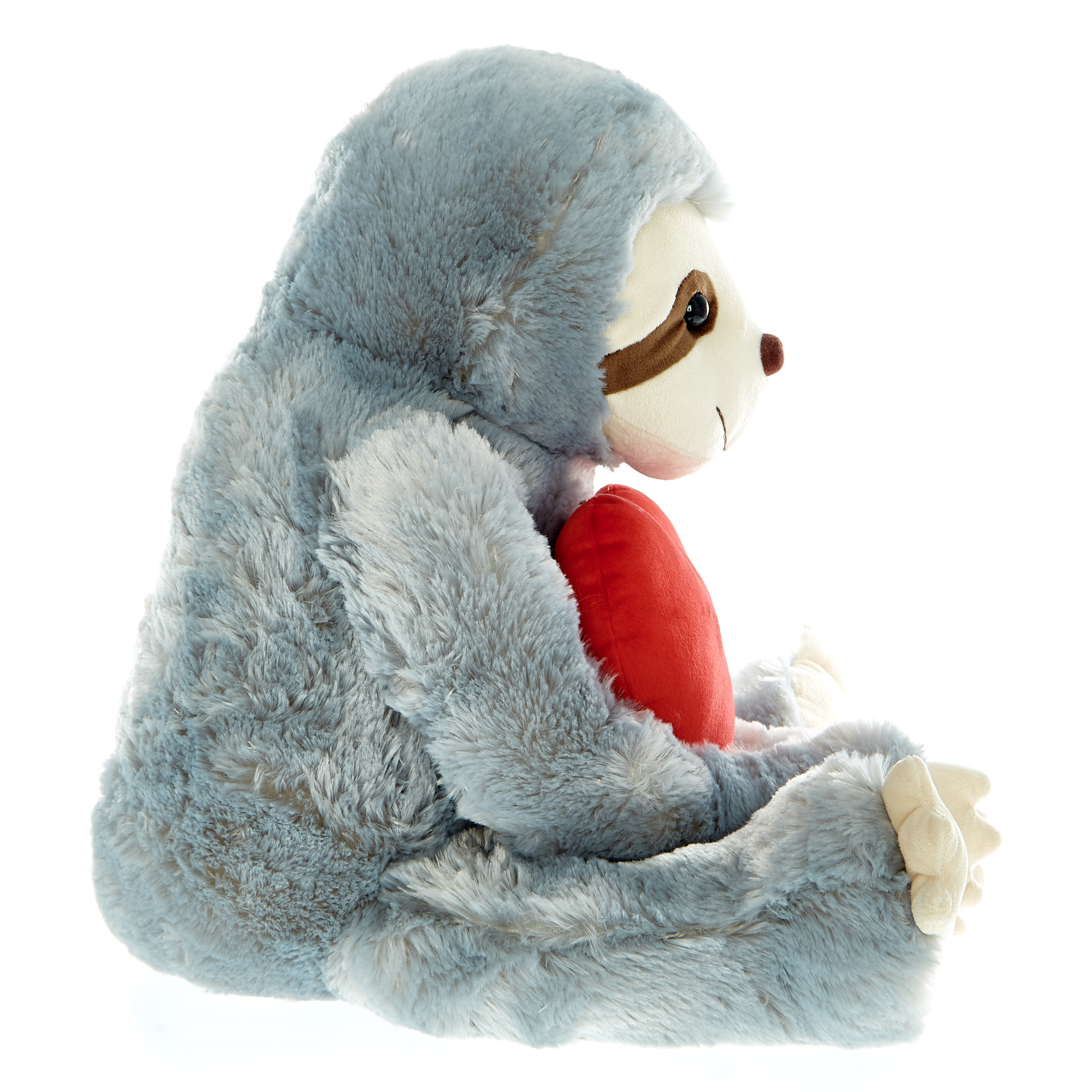 Large Sloth Soft Toy With Heart