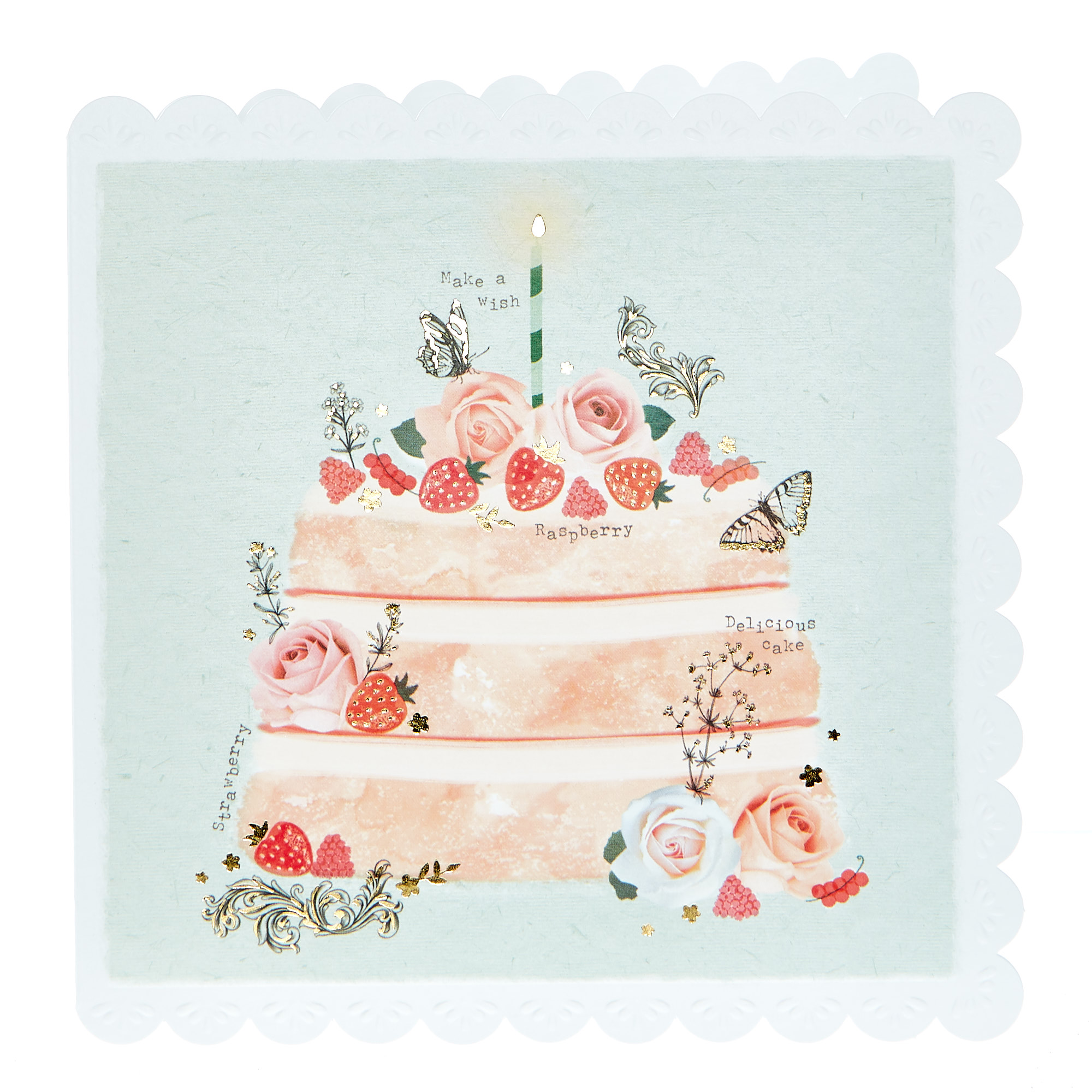 Birthday Card - Delicious Cake
