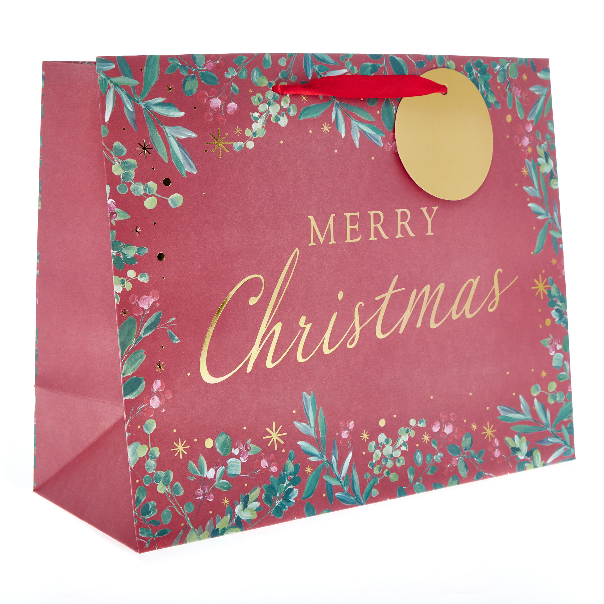 Merry Christmas Large Landscape Gift Bag